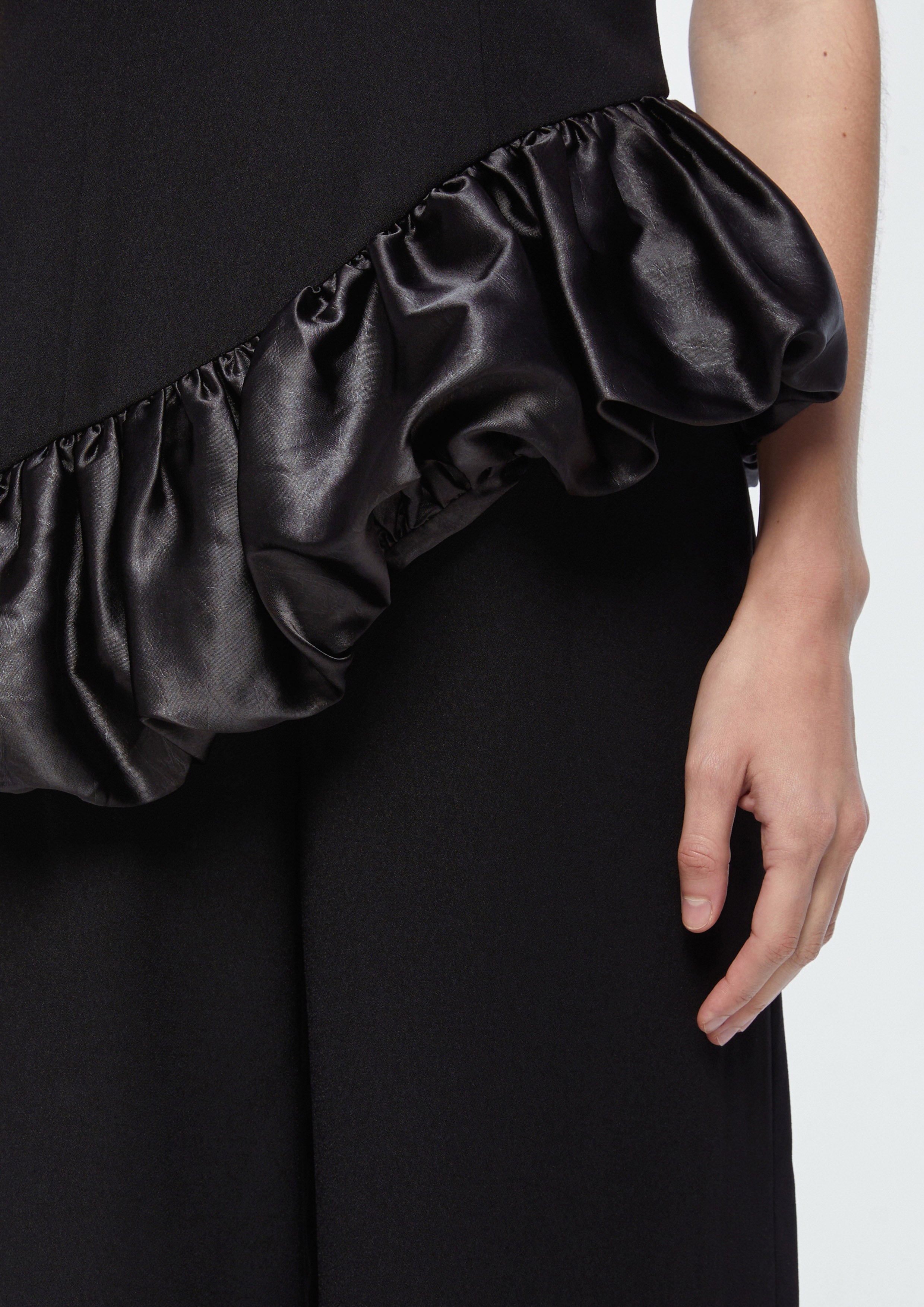 Strap Ruffle Trim Jumpsuit