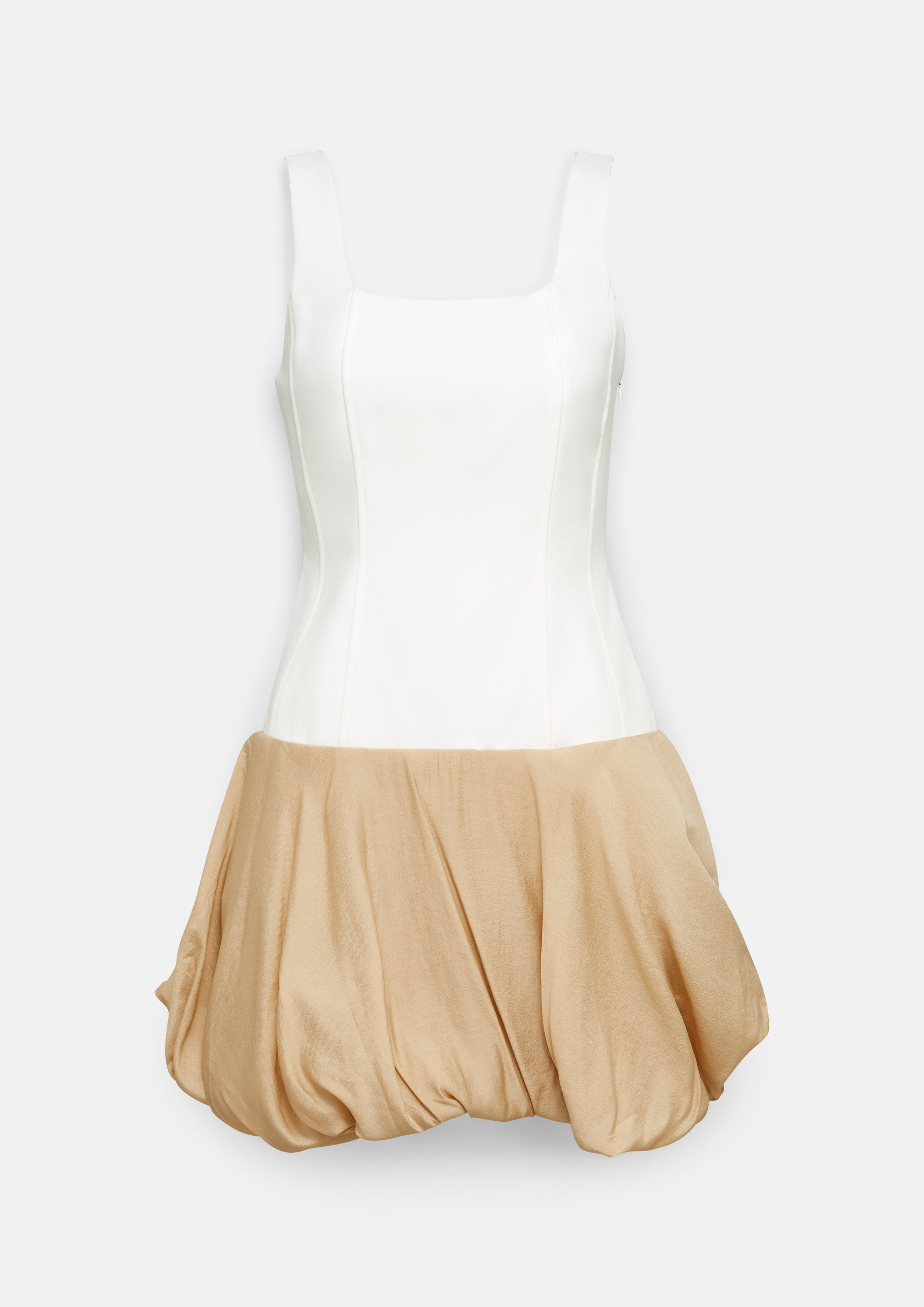 Strap Balloon Skirt Dress