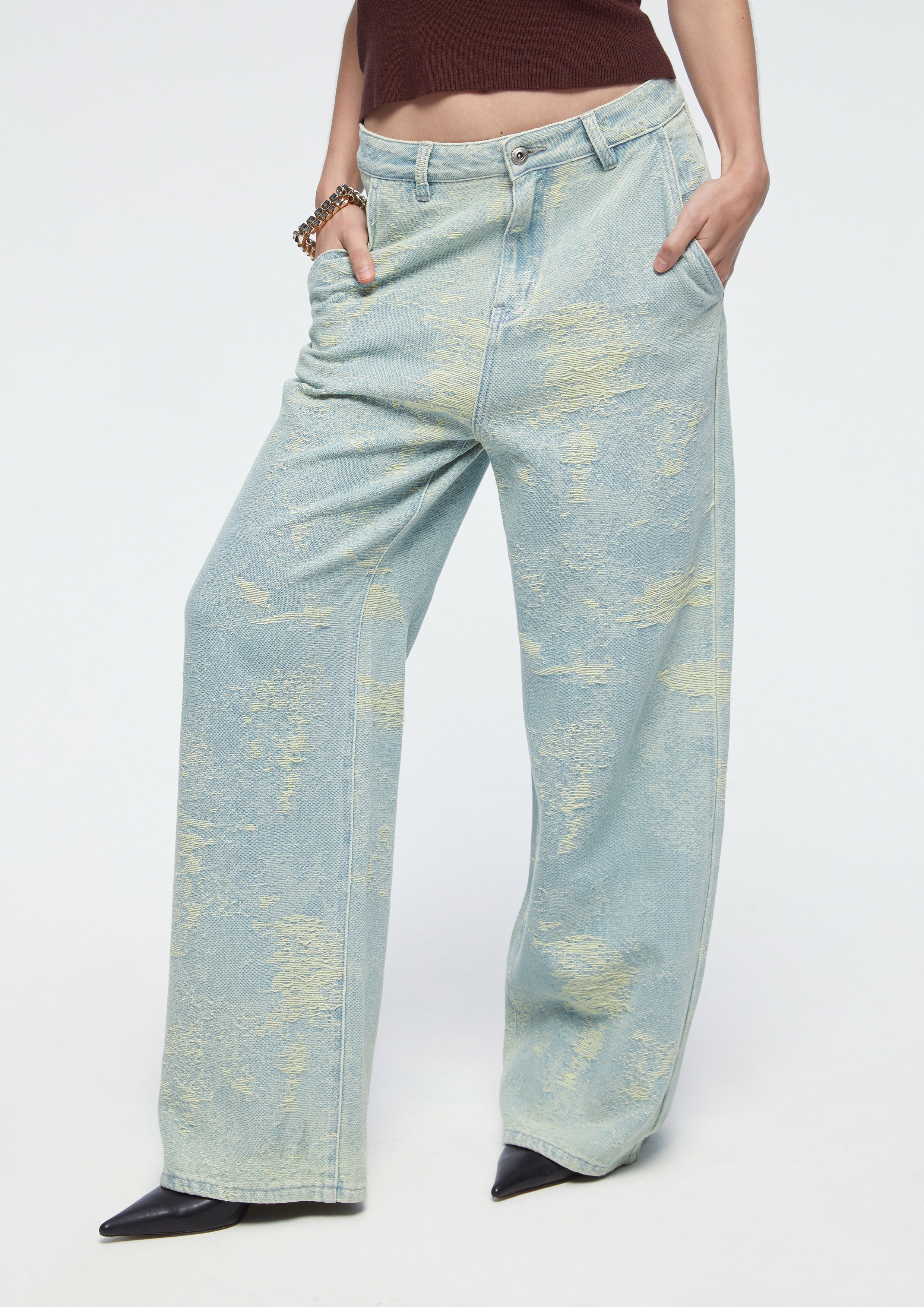 Print Wide Leg Pants
