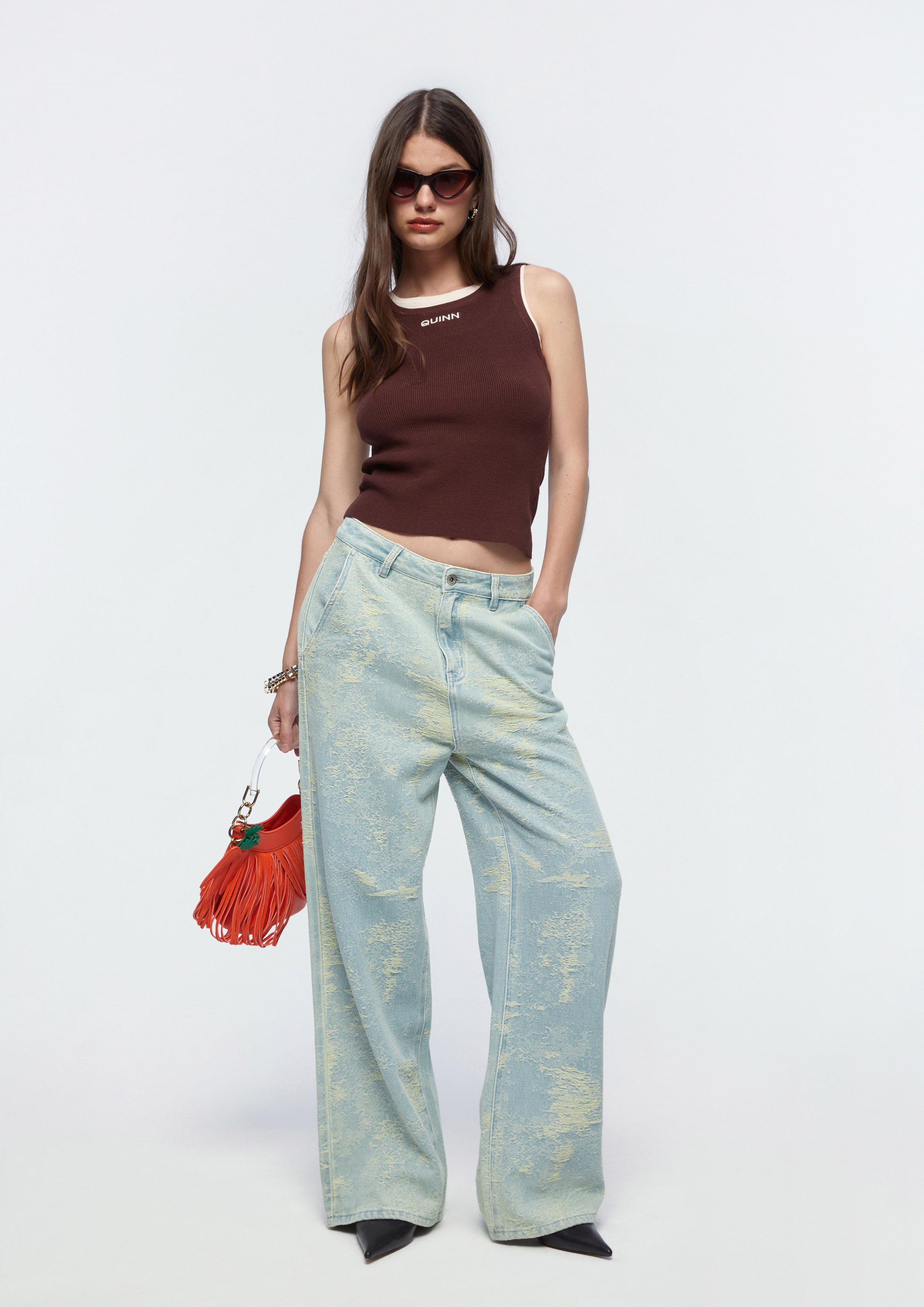 Print Wide Leg Pants