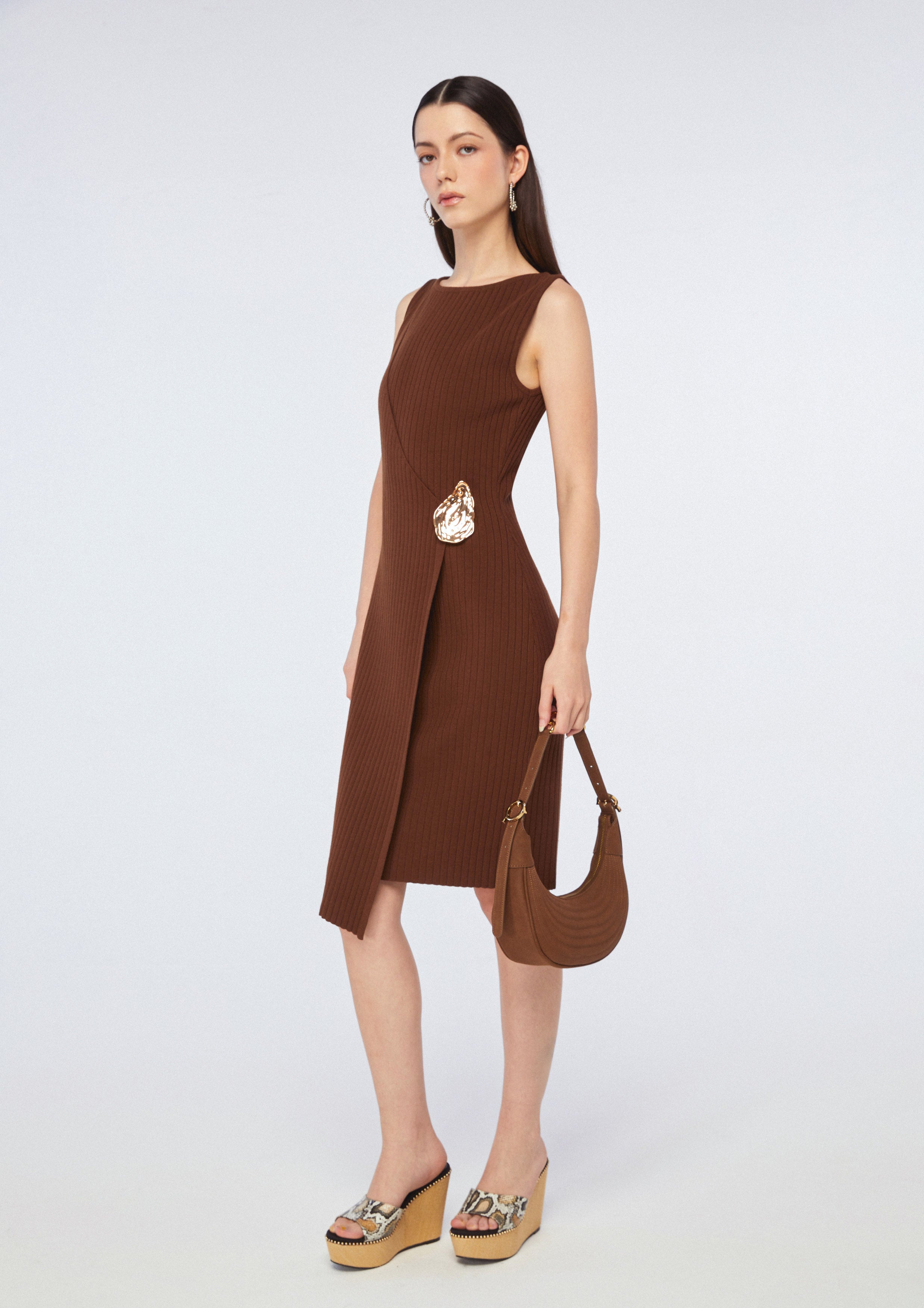 Sleeveless Wrap Mini Dress