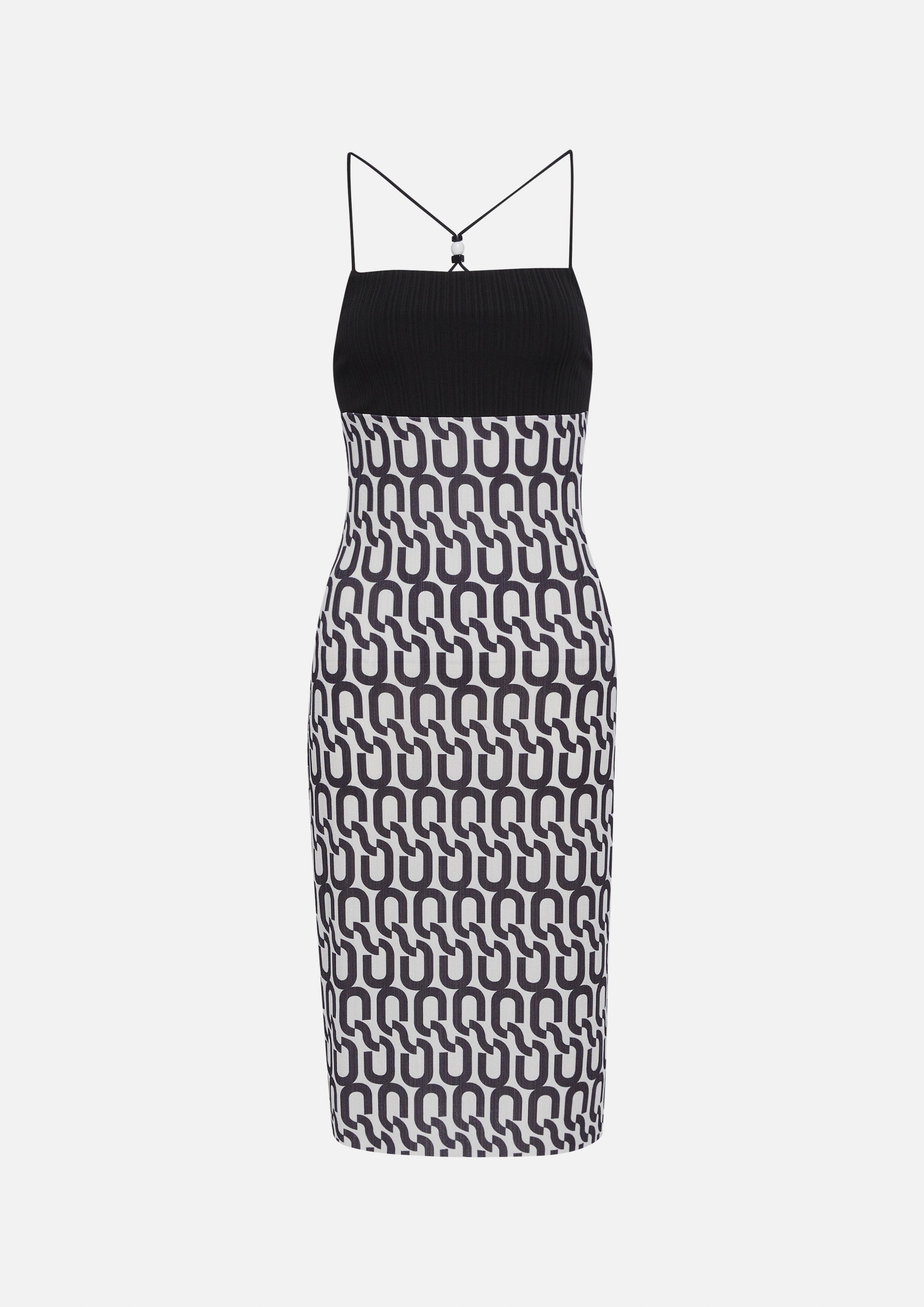 Monogram Strap Mini Dress