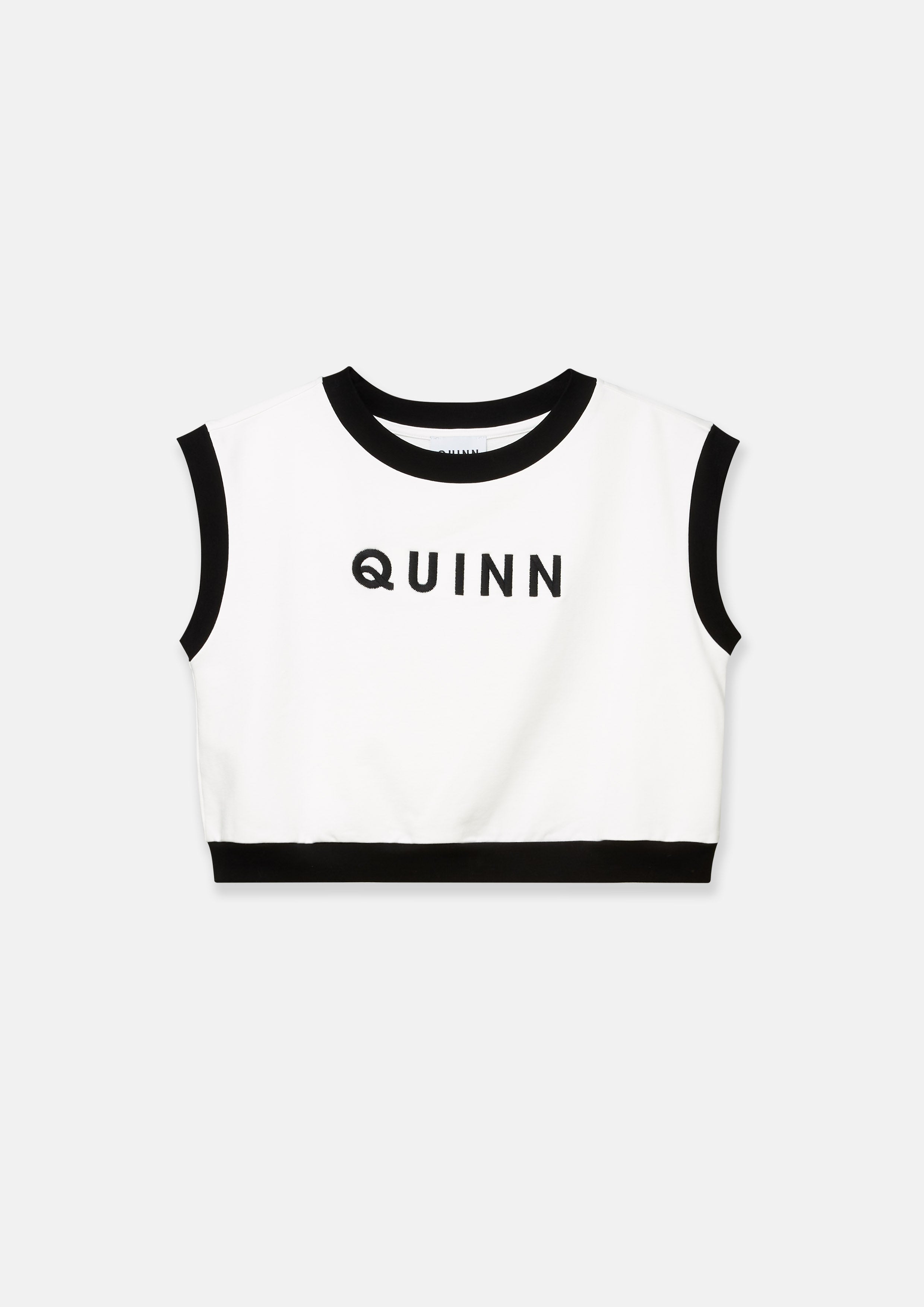 Crop Logo Embroidery T-Shirt