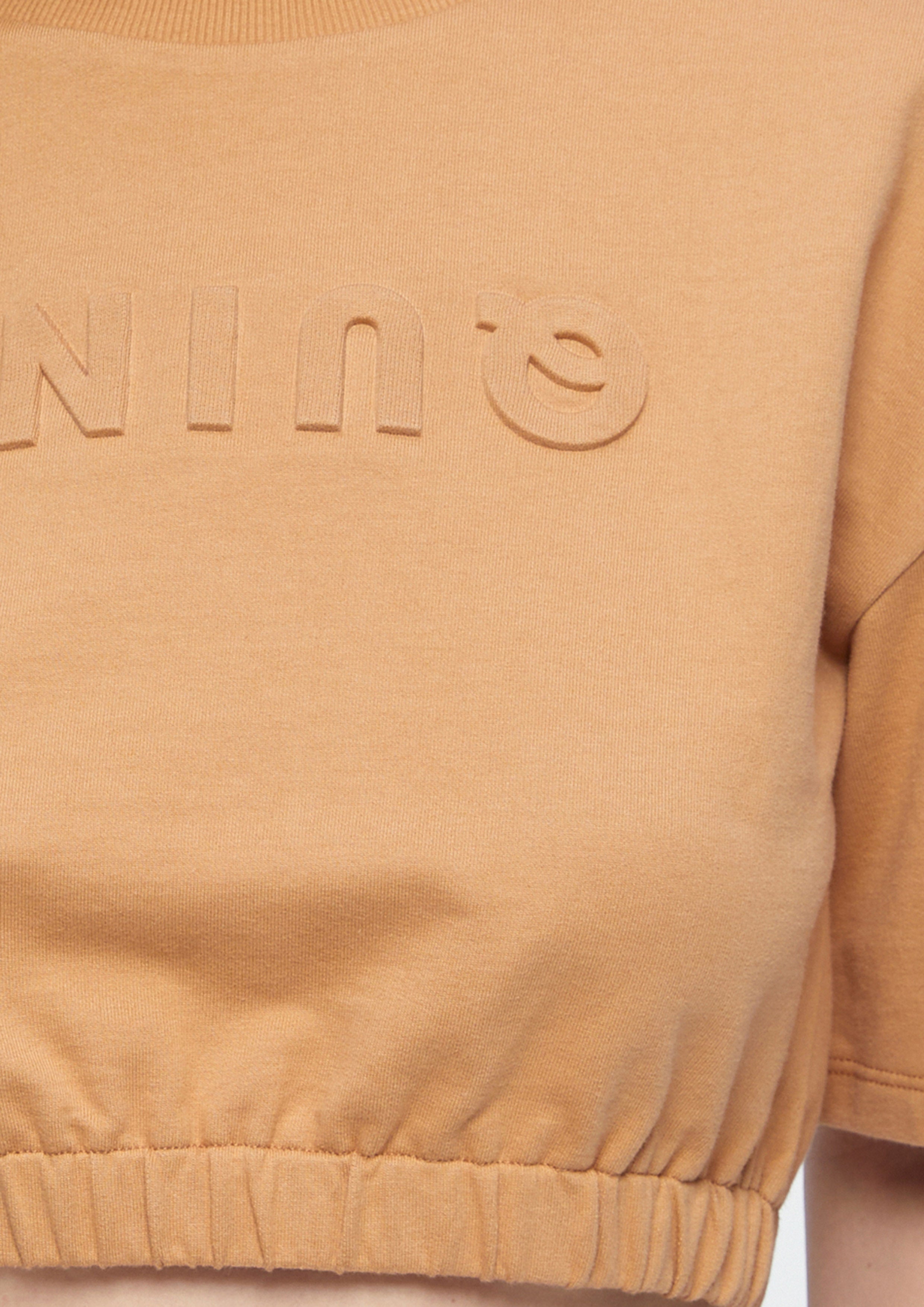 Logo Embossed Crop T-Shirt