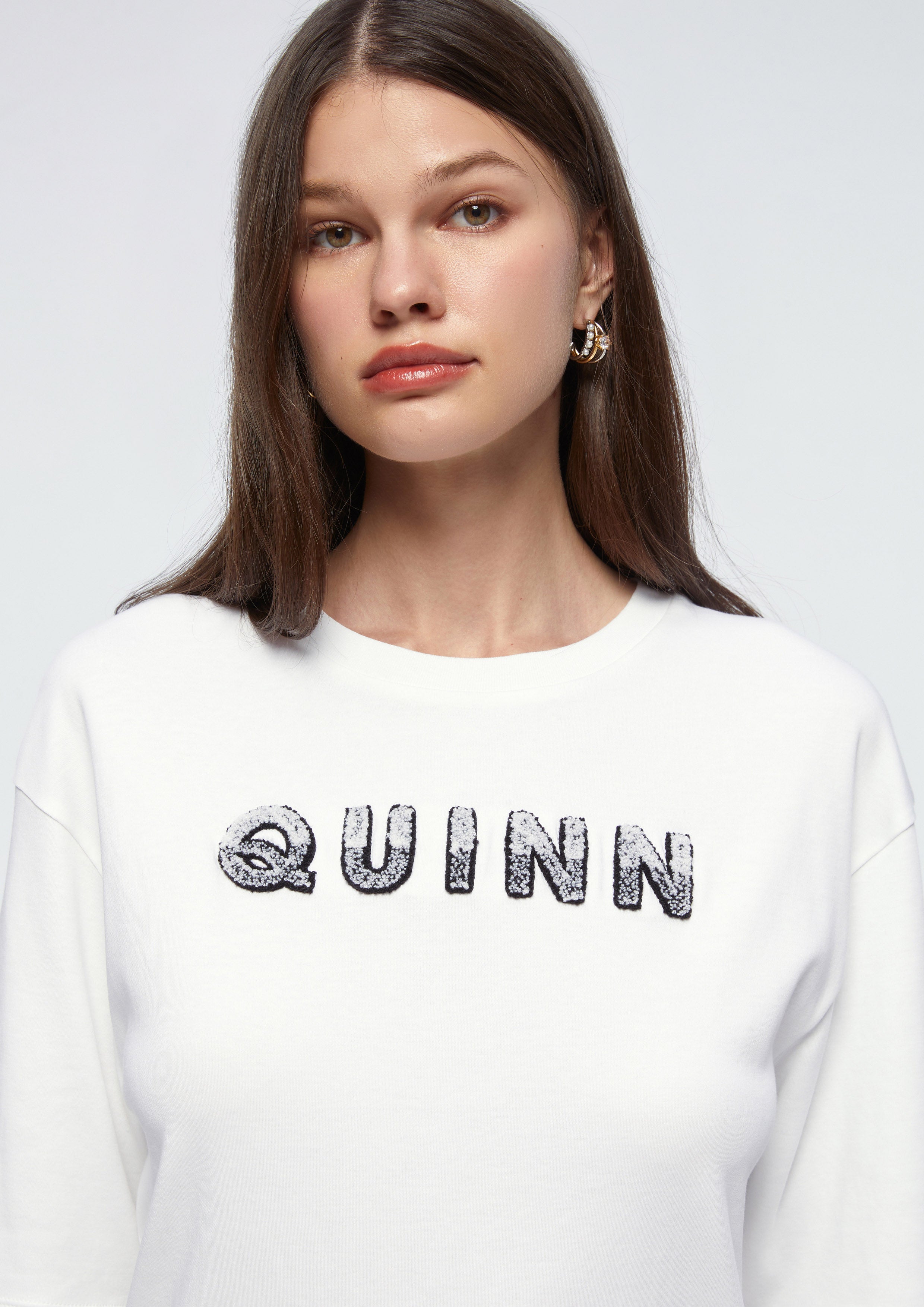 Oversized Logo EMbroidery T-Shirt