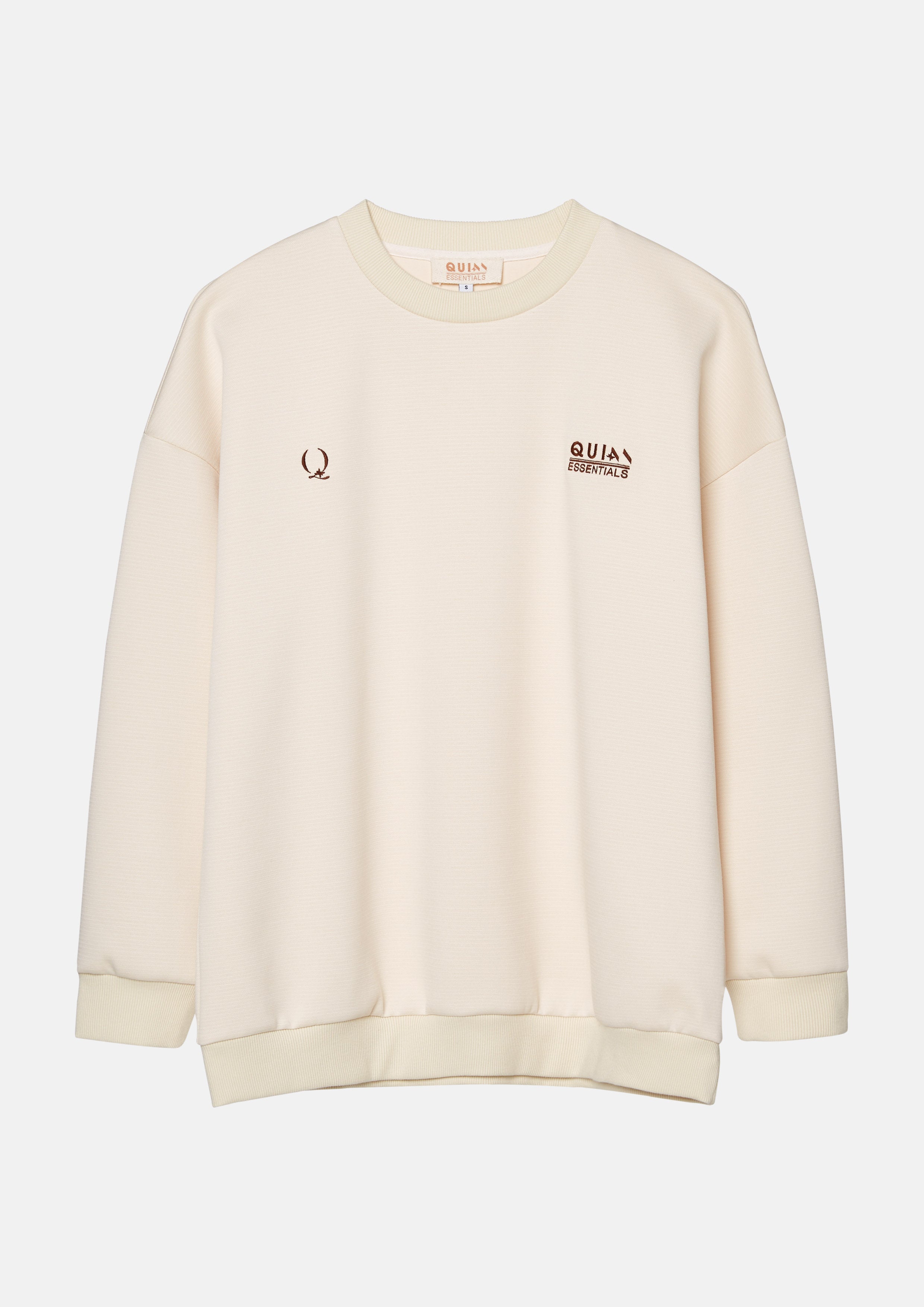 เสื้อพลูโอเวอร์แขนยาวปักโลโก้