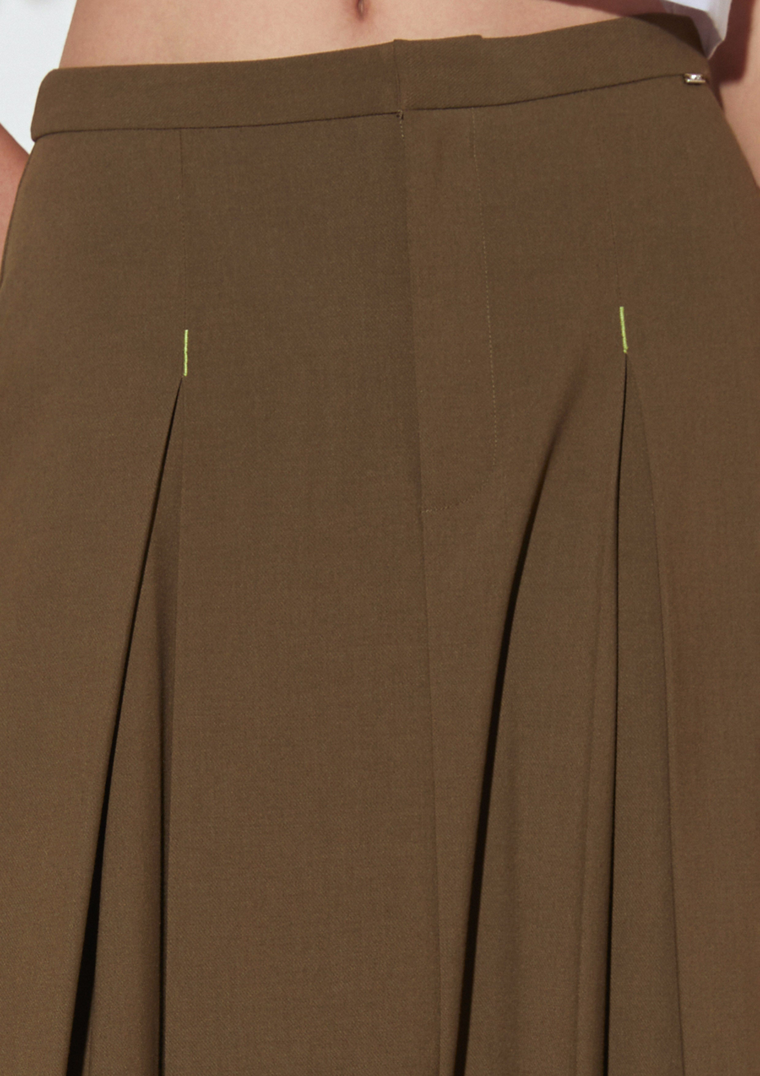 Pleated Maxi Skirt