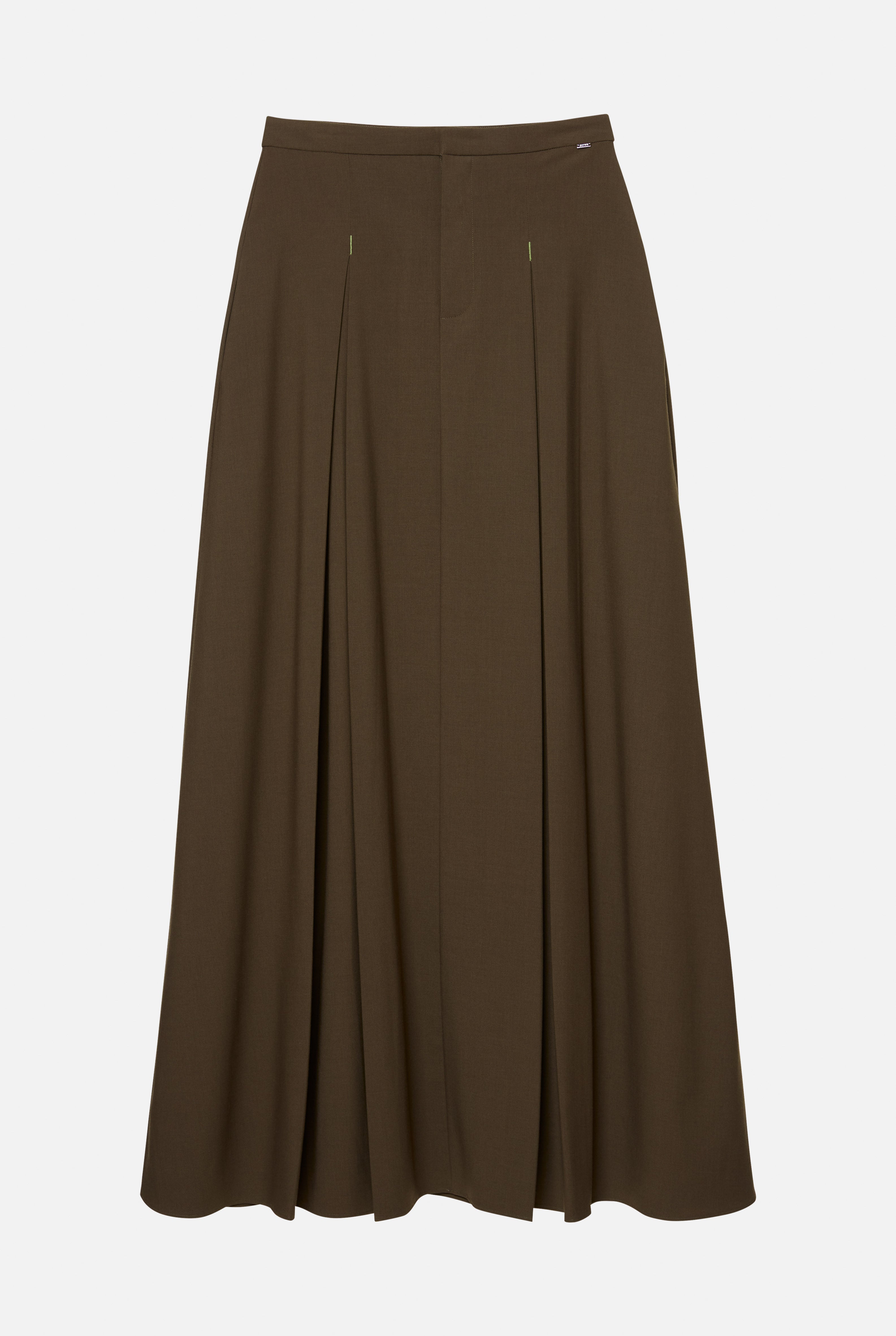 Pleated Maxi Skirt