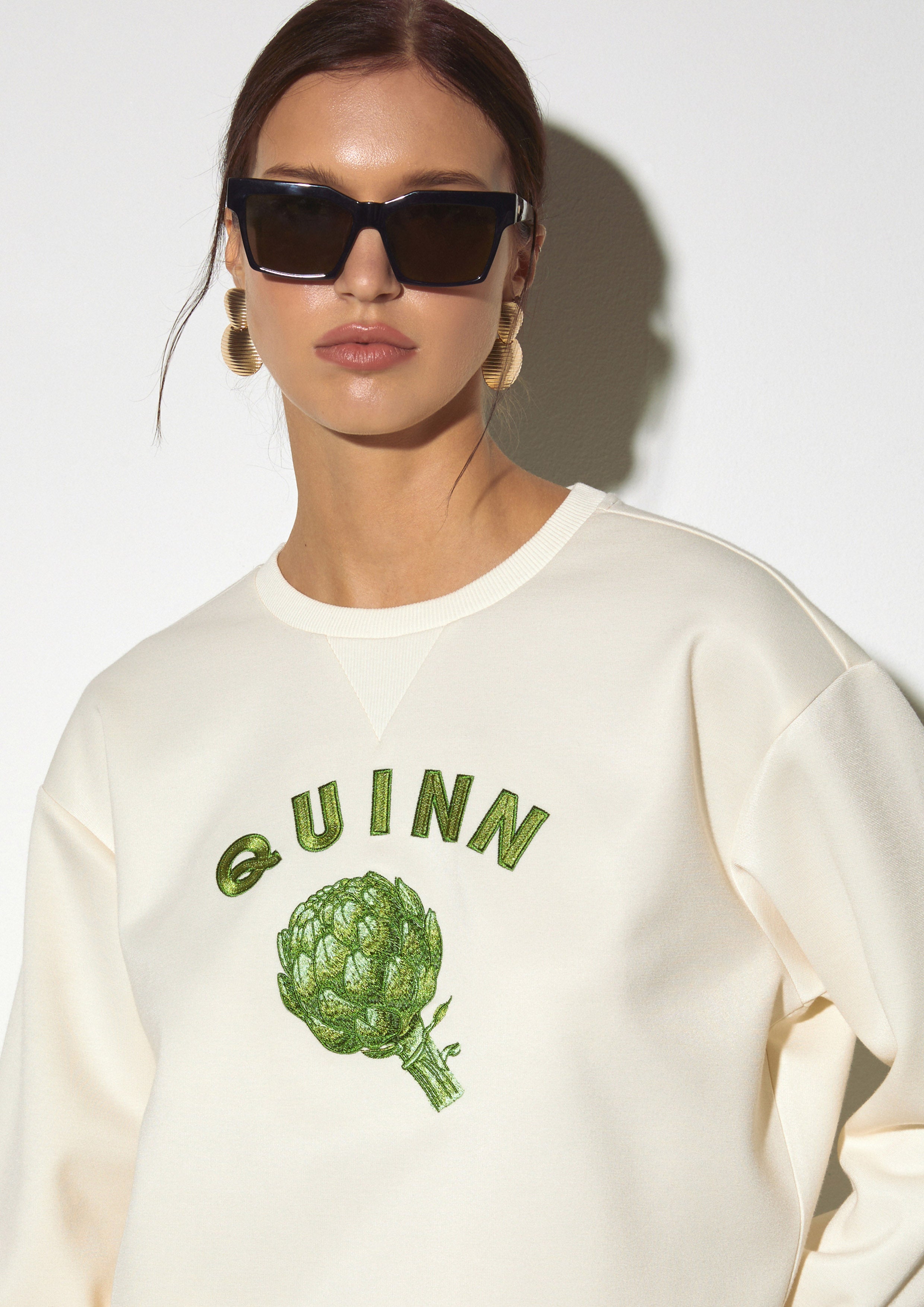 Embroidered Artichoke Logo Sweatshirt