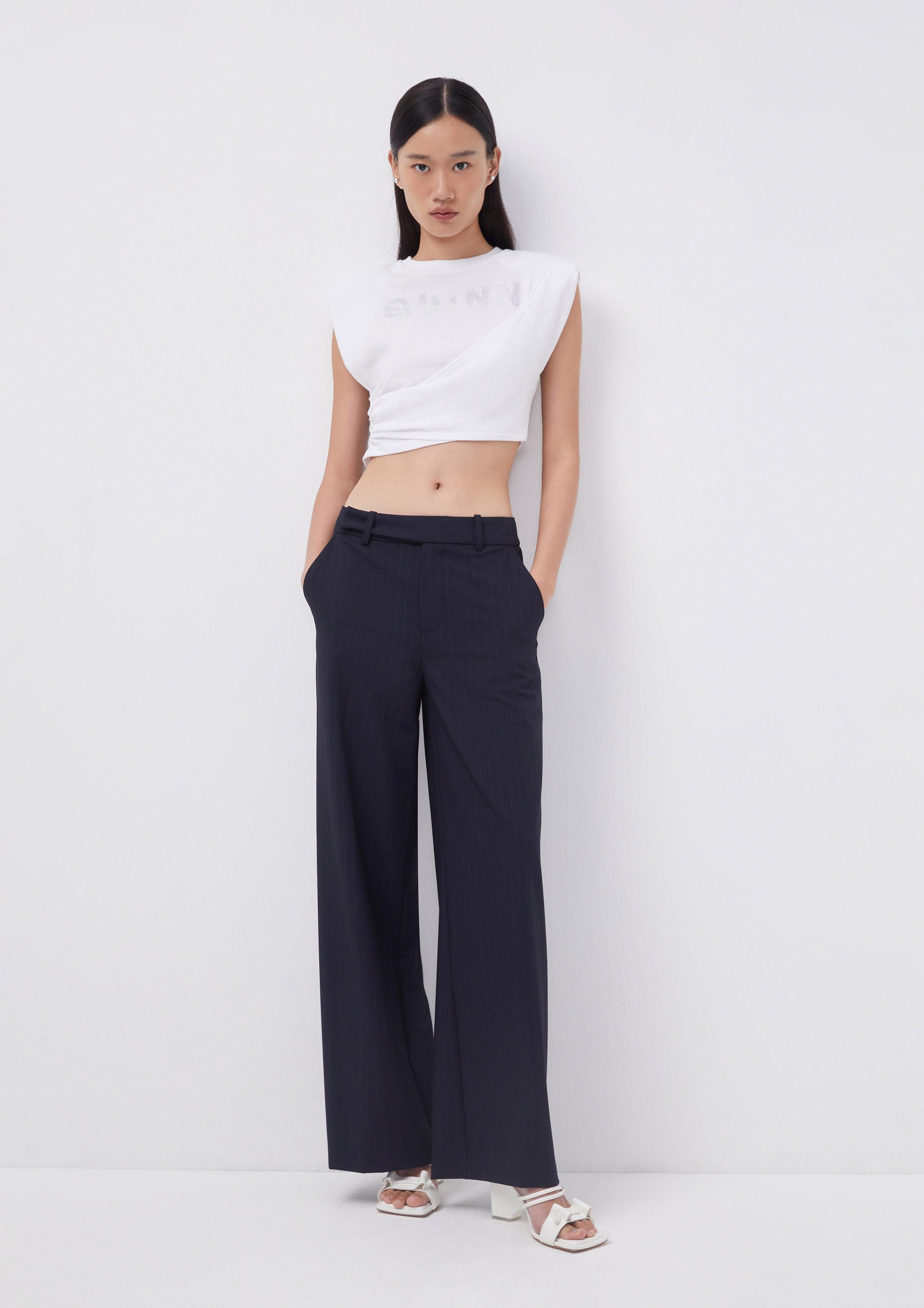 Nomad Villas Side Drape Crop Top - Quinn TH