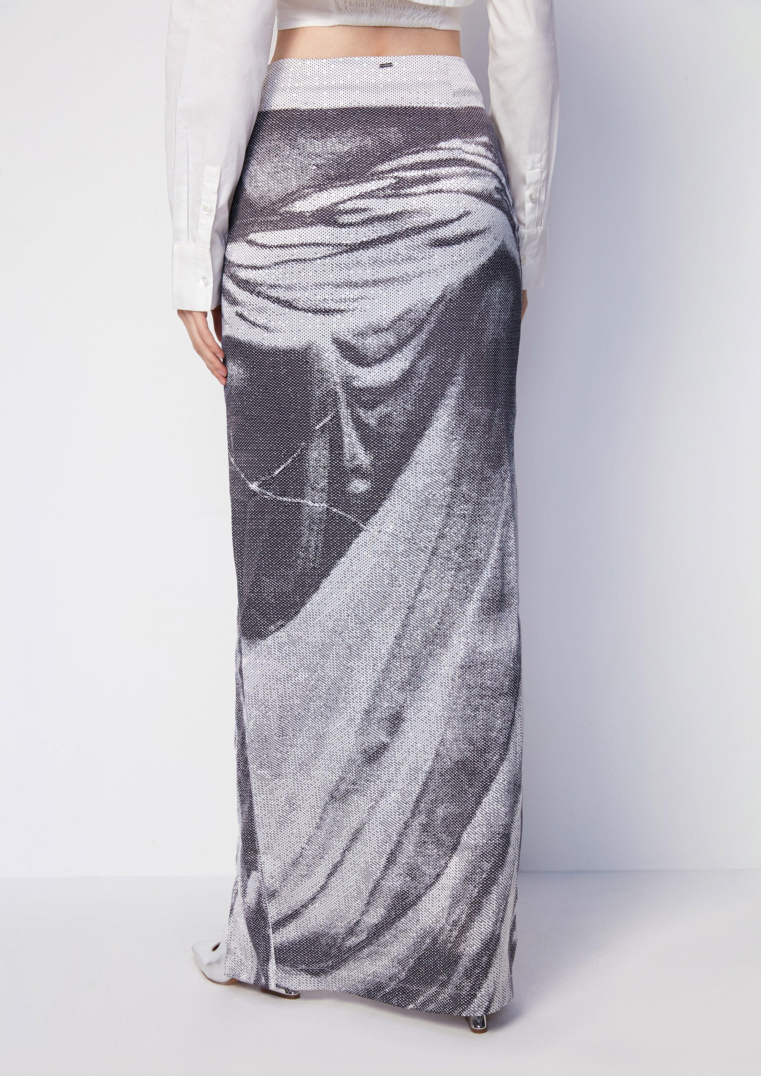 Printed Slit Maxi Skirt - QuinnOfficial Store