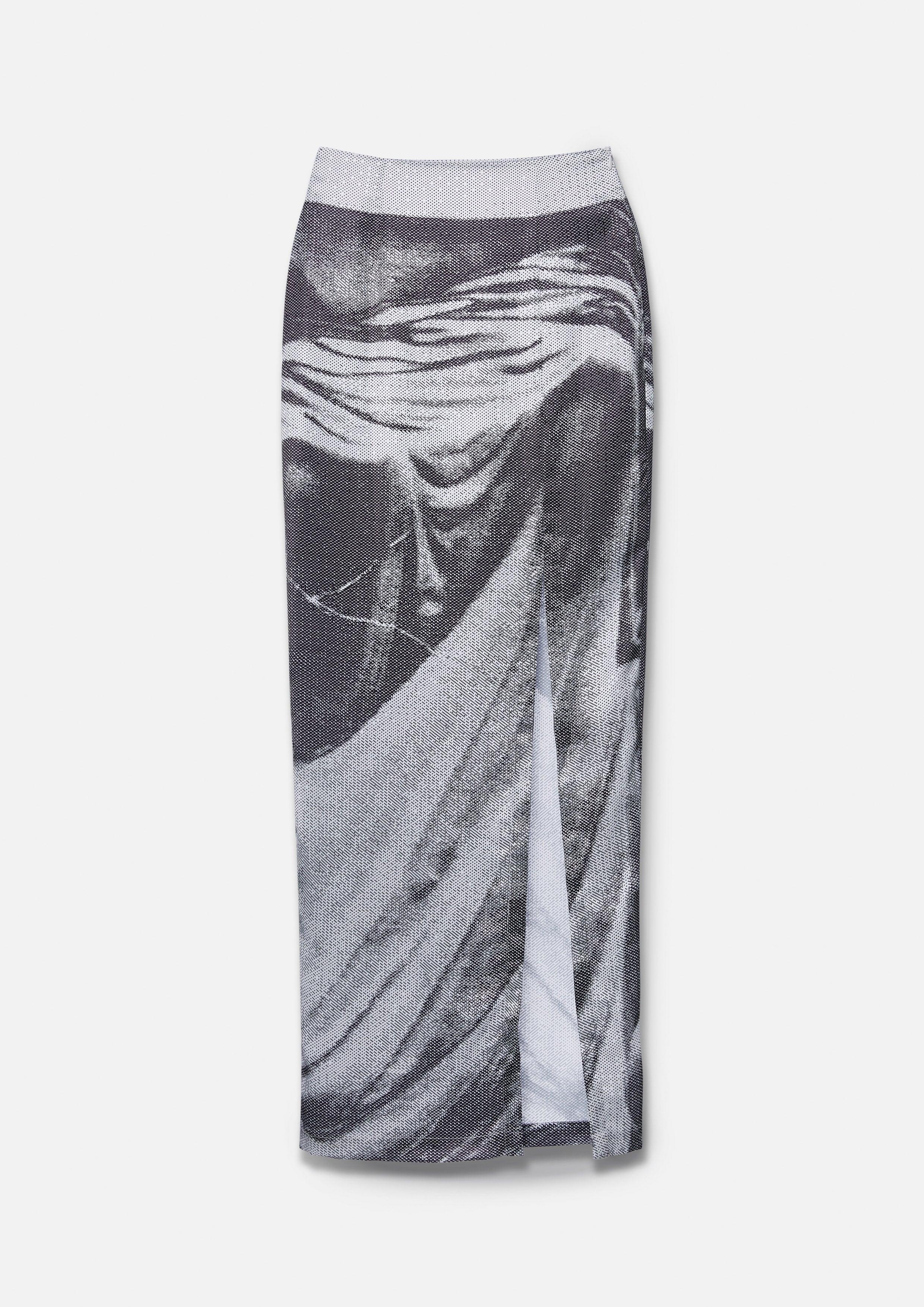 Printed Slit Maxi Skirt - QuinnOfficial Store