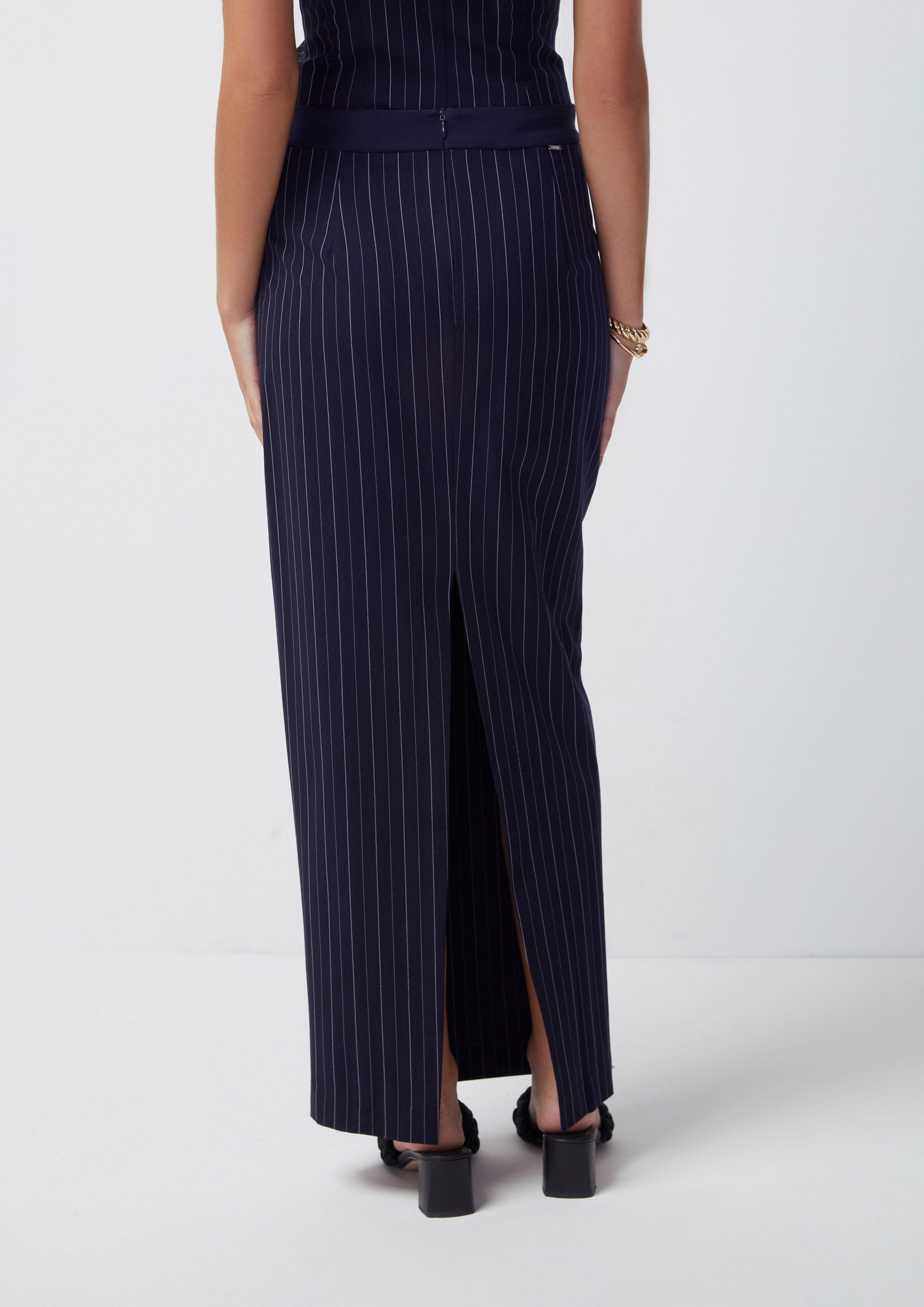 Fantasy Veil Stripe Pencil Skirt - Quinn TH