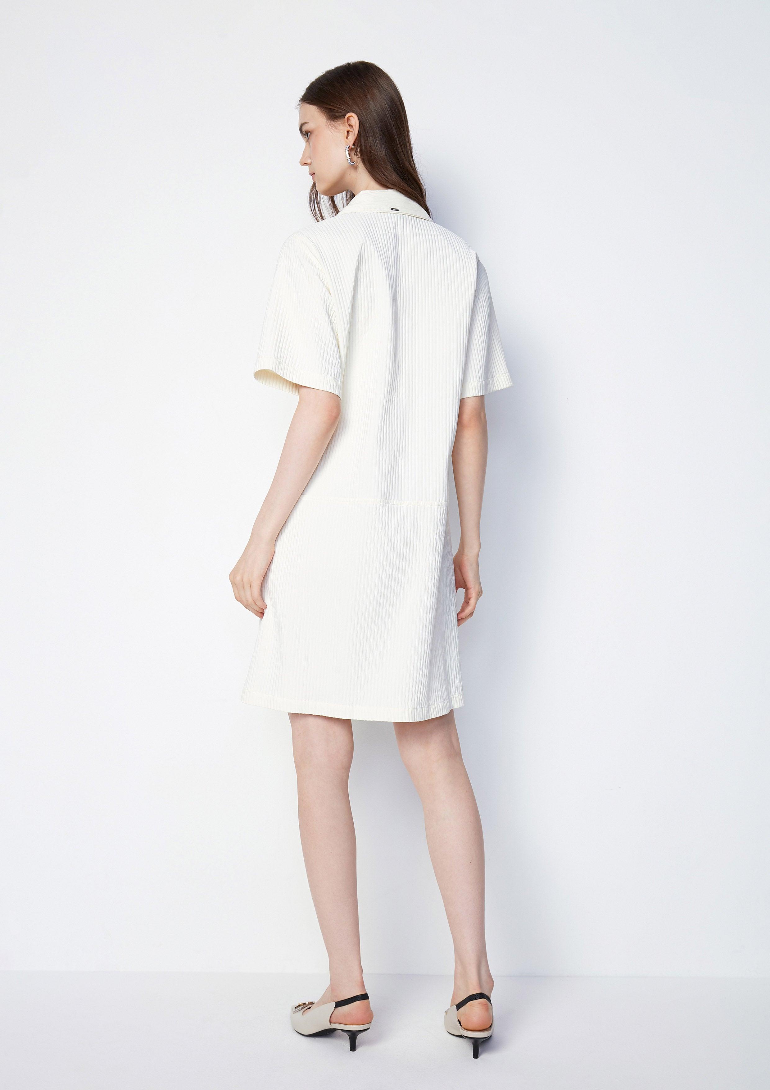 Whimsical Allure Short Sleeve Zipped Dress - QuinnOfficial Store