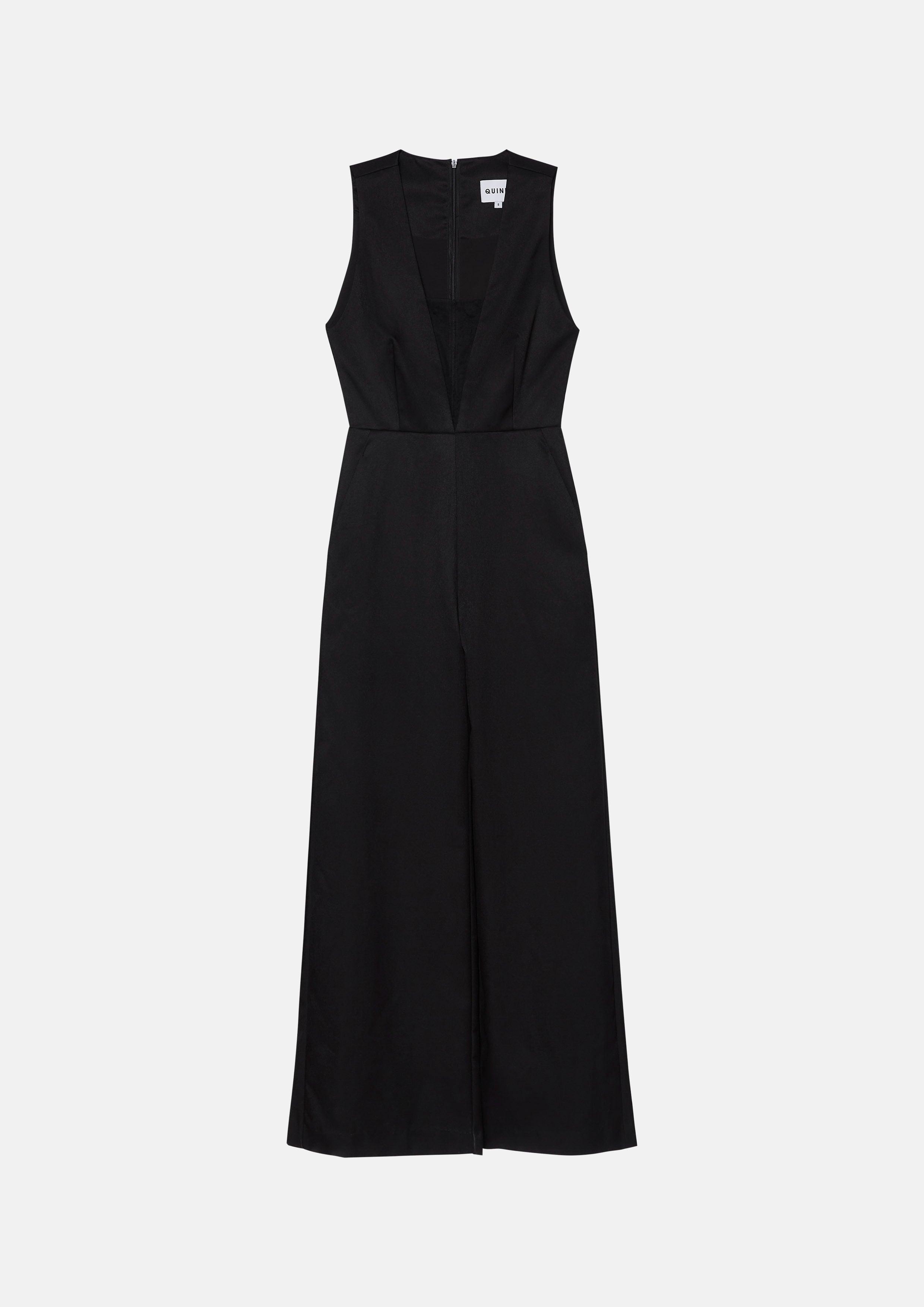 Sleeveless Plunging Jumpsuit - QuinnOfficial Store