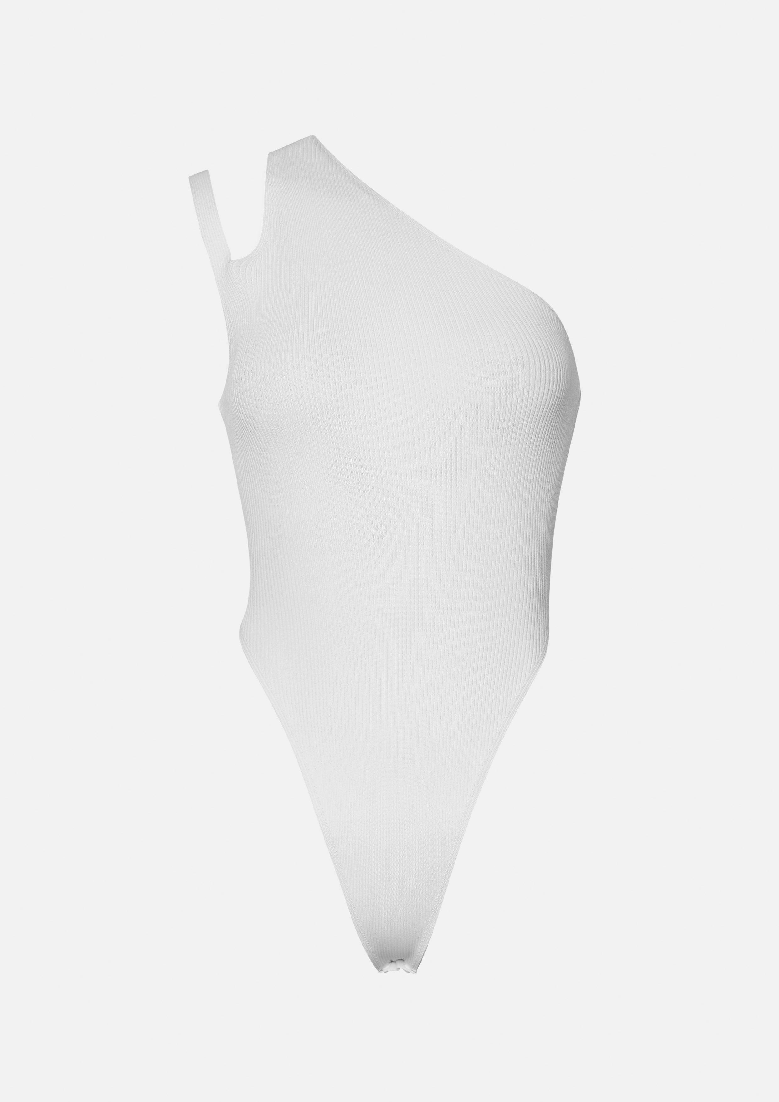 Diana Asymmetric Ribbed Knitted Bodysuit - QuinnOfficial Store