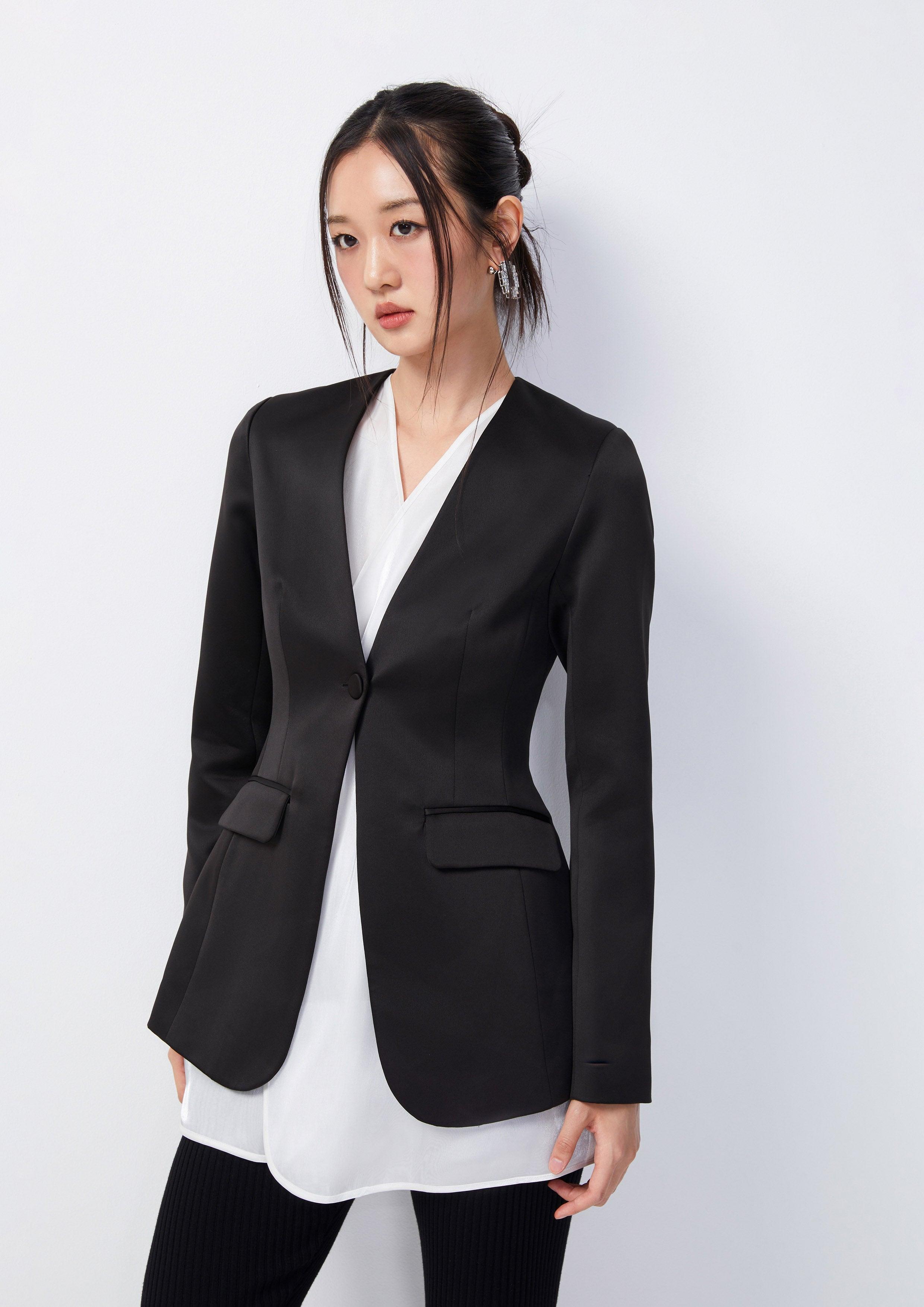 Ophelia Sleek Layered Blazer - QuinnOfficial Store