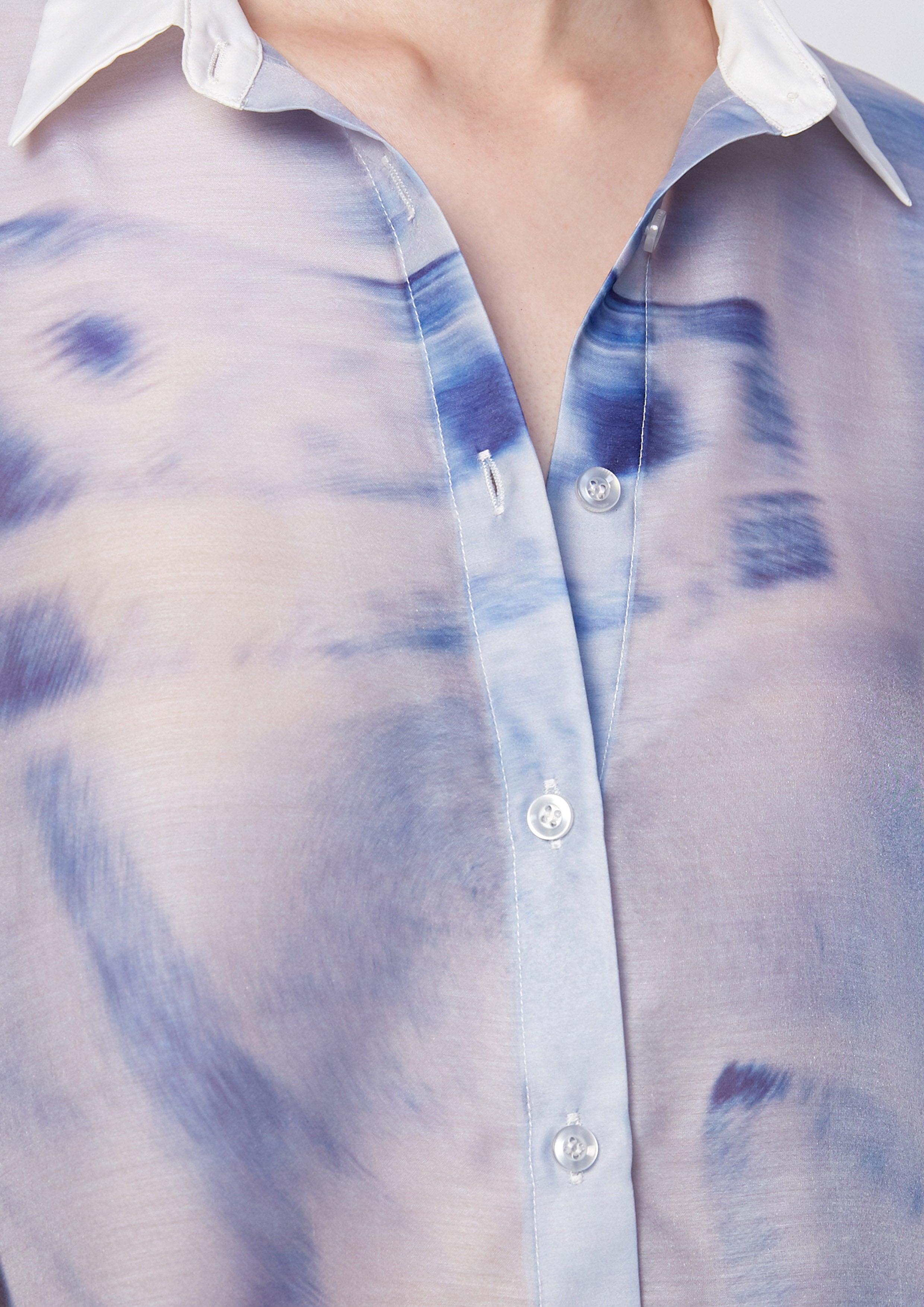 Blurry Printed Blouse Shirt - QuinnOfficial Store