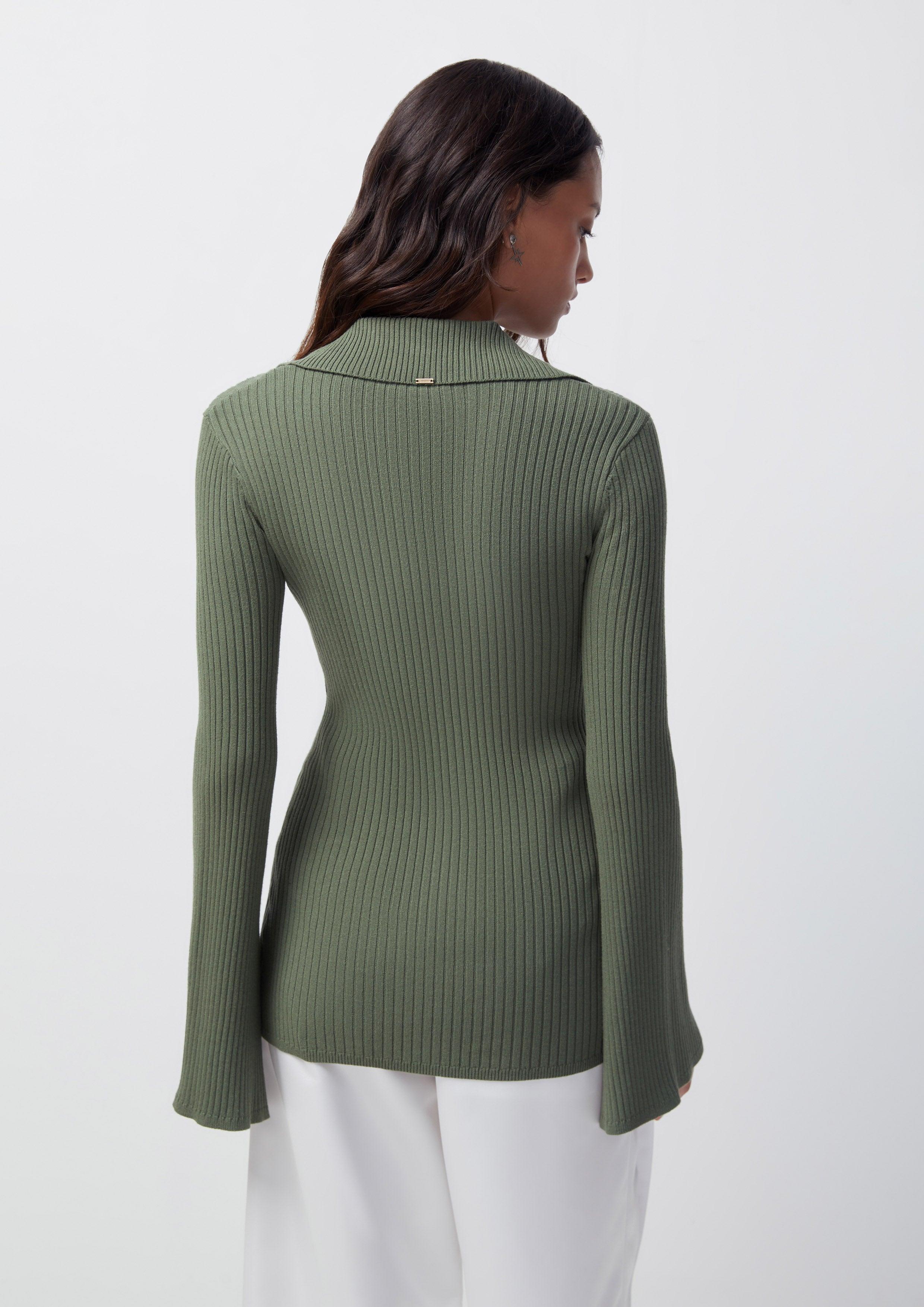 Fantasy Veil Knitted Long Sleeve Blouse - Quinn TH