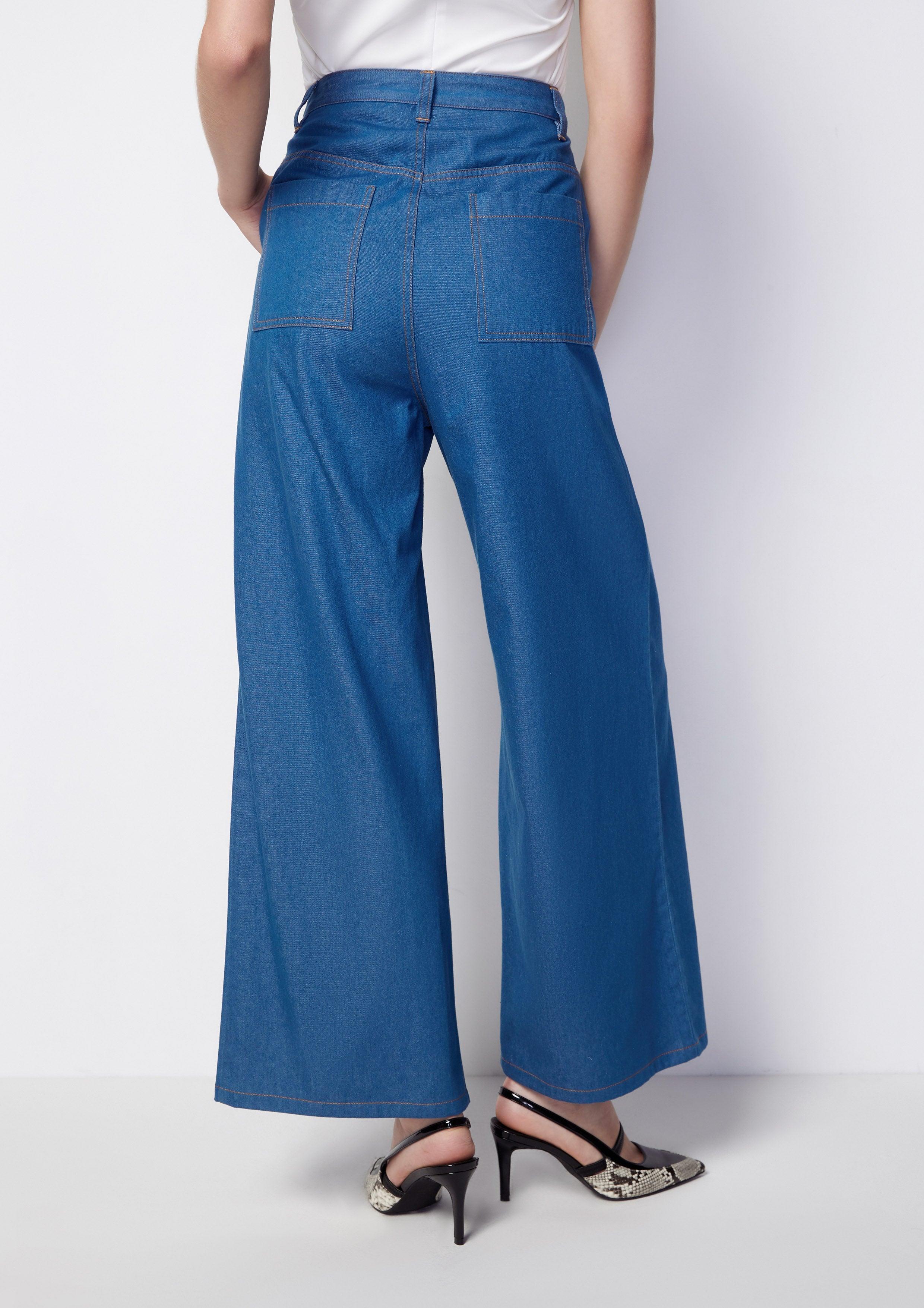 Denim Wide Legs Pants - QuinnOfficial Store