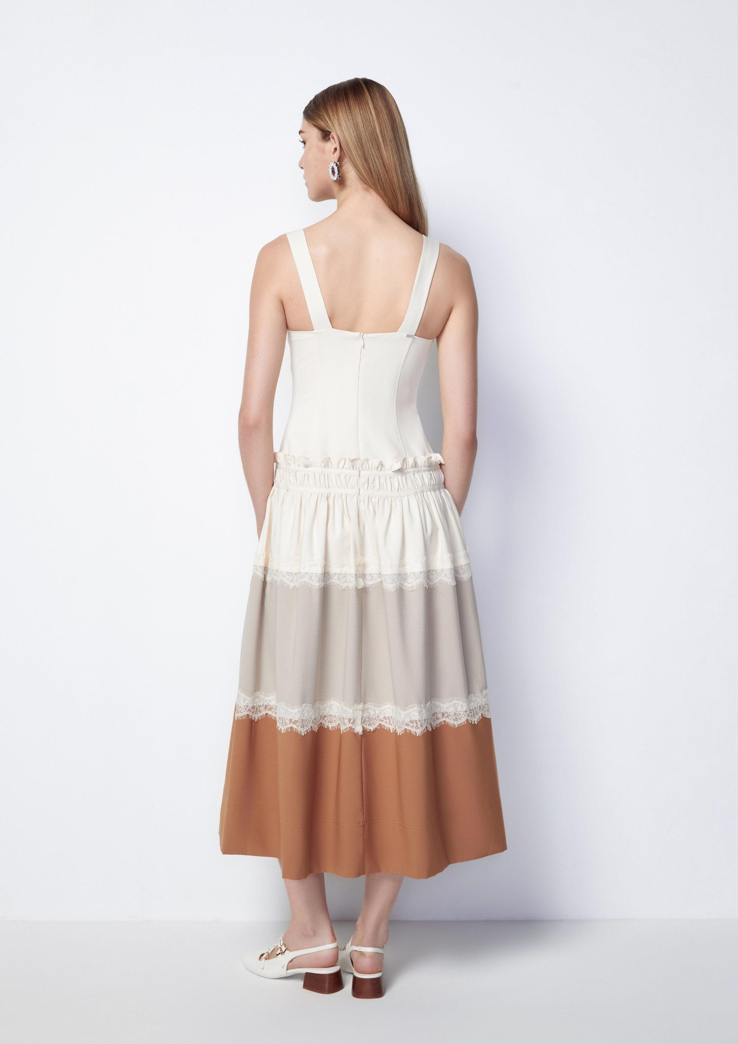 Laced Sleeveless Midi Dress - QuinnOfficial Store