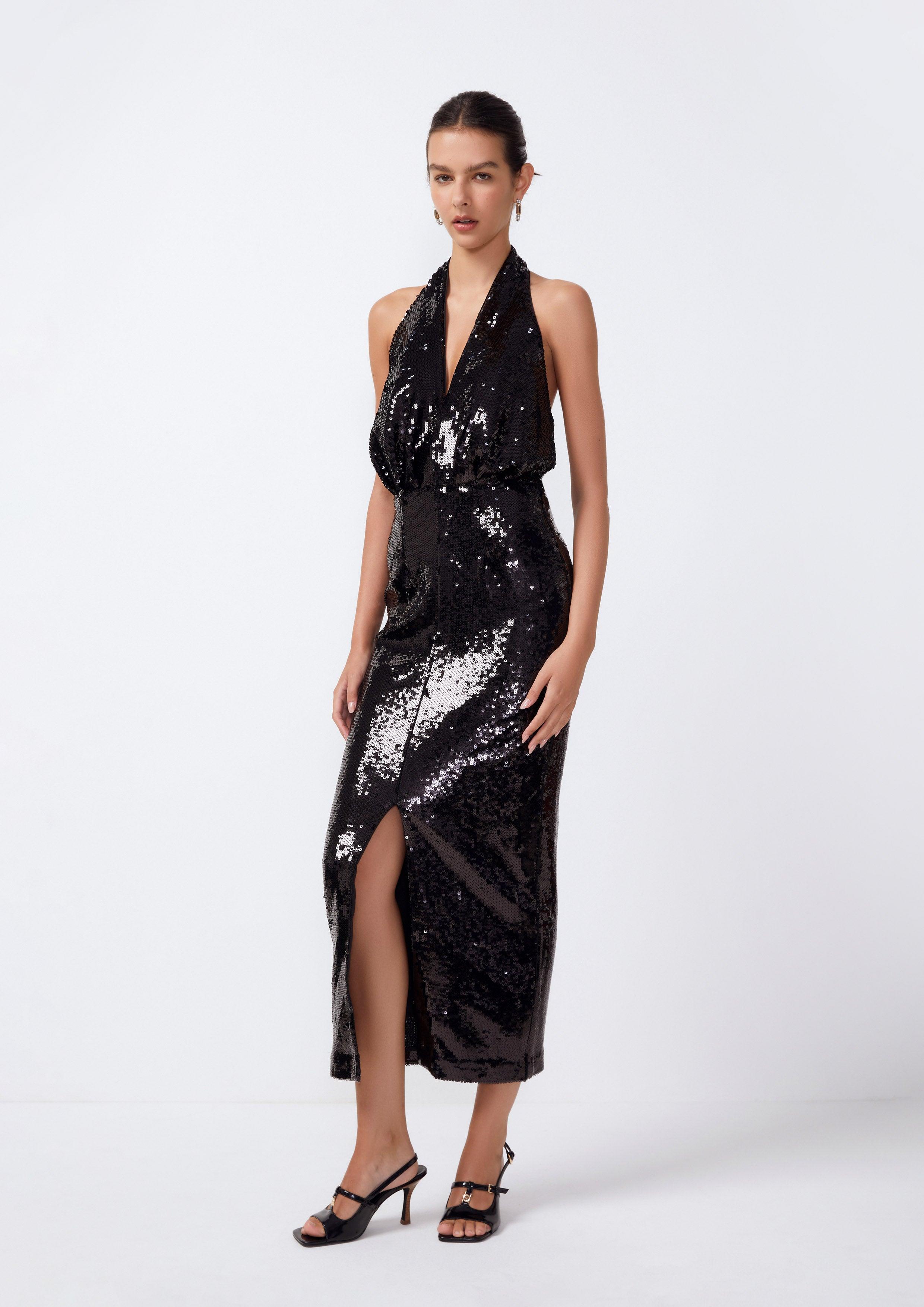 Sequin Midi Sheath Dress - QuinnOfficial Store