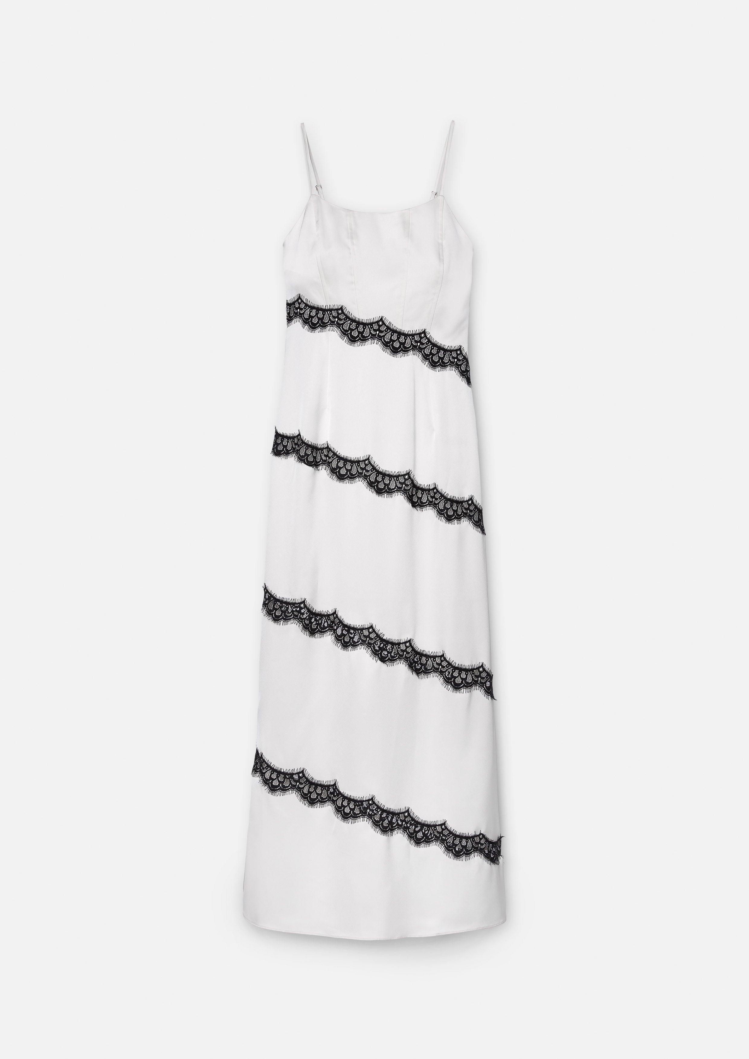 Diagonal Laced Midi Dress - QuinnOfficial Store