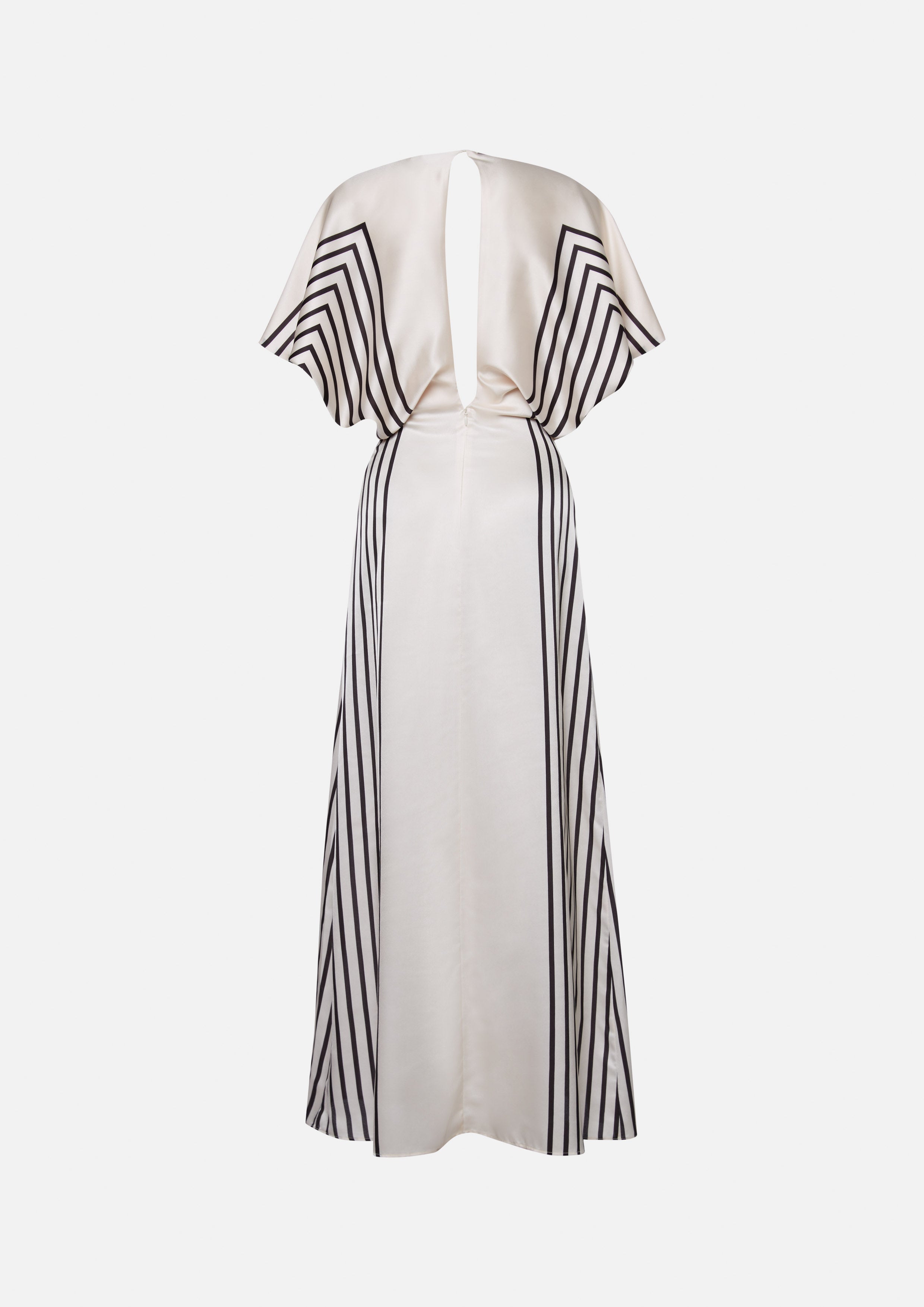 Geometric Striped Maxi Dress