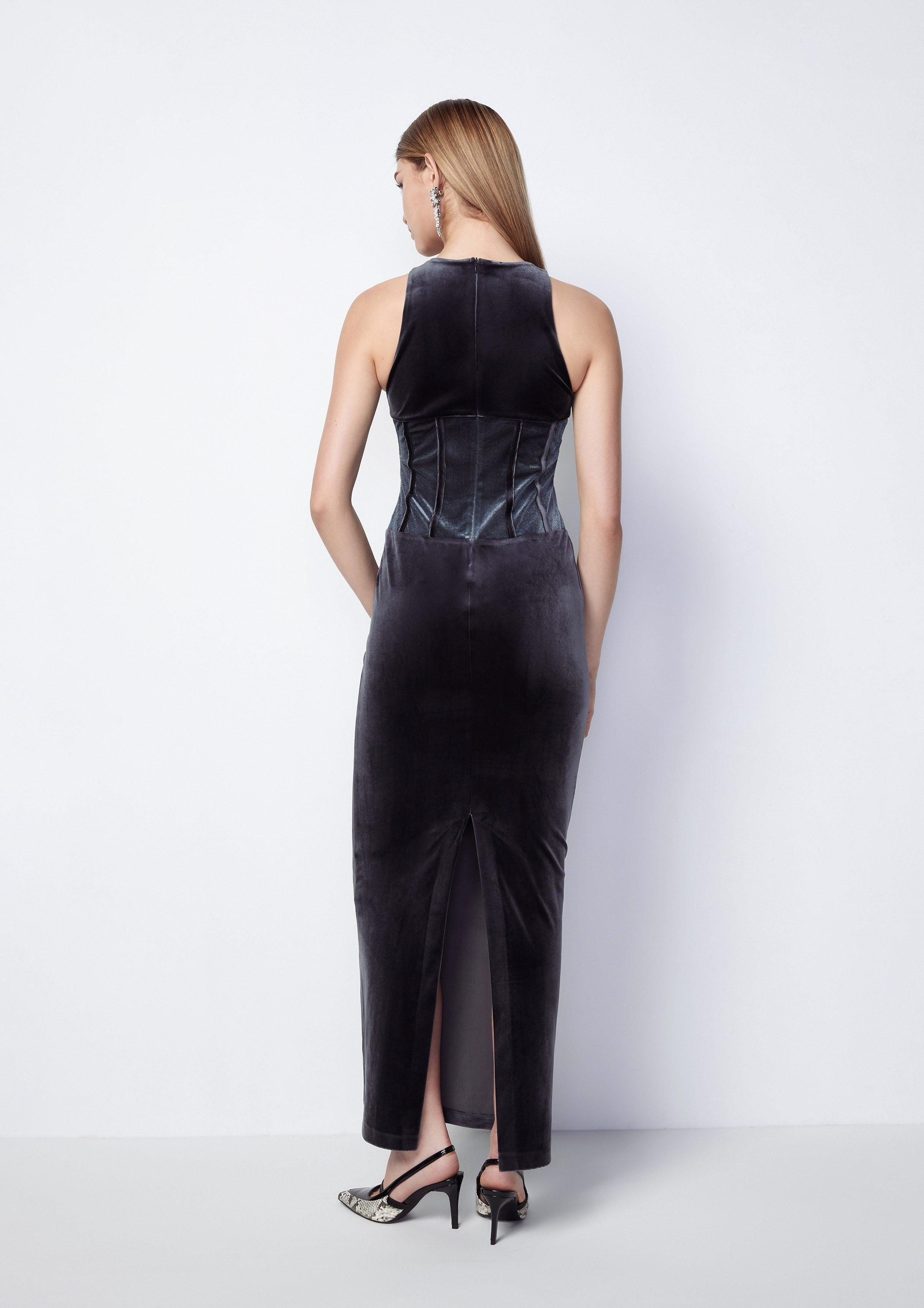 Velvet Maxi Sheath Dress - QuinnOfficial Store