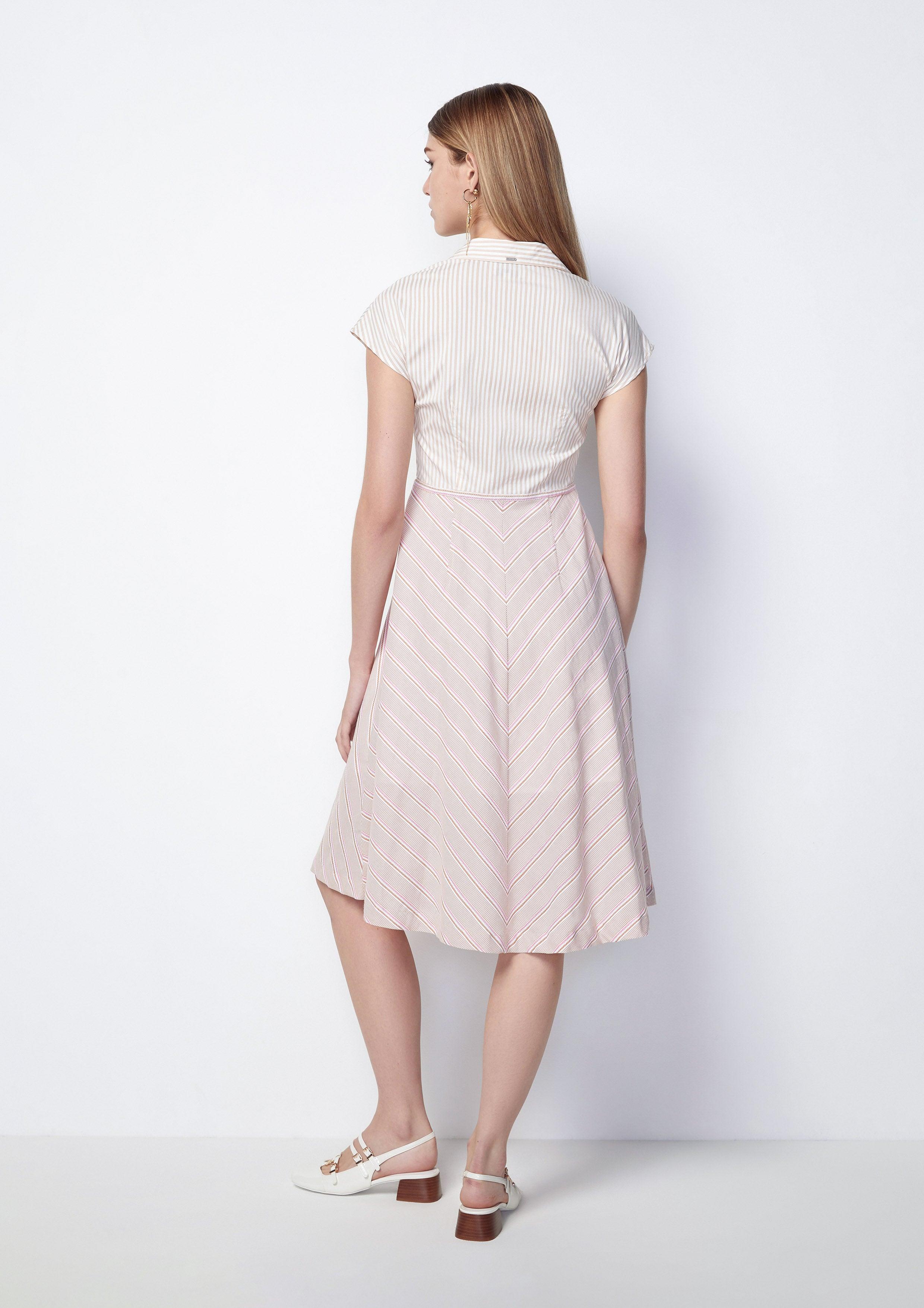 Whimsical Allure Stripe Sleeveless Dress - QuinnOfficial Store