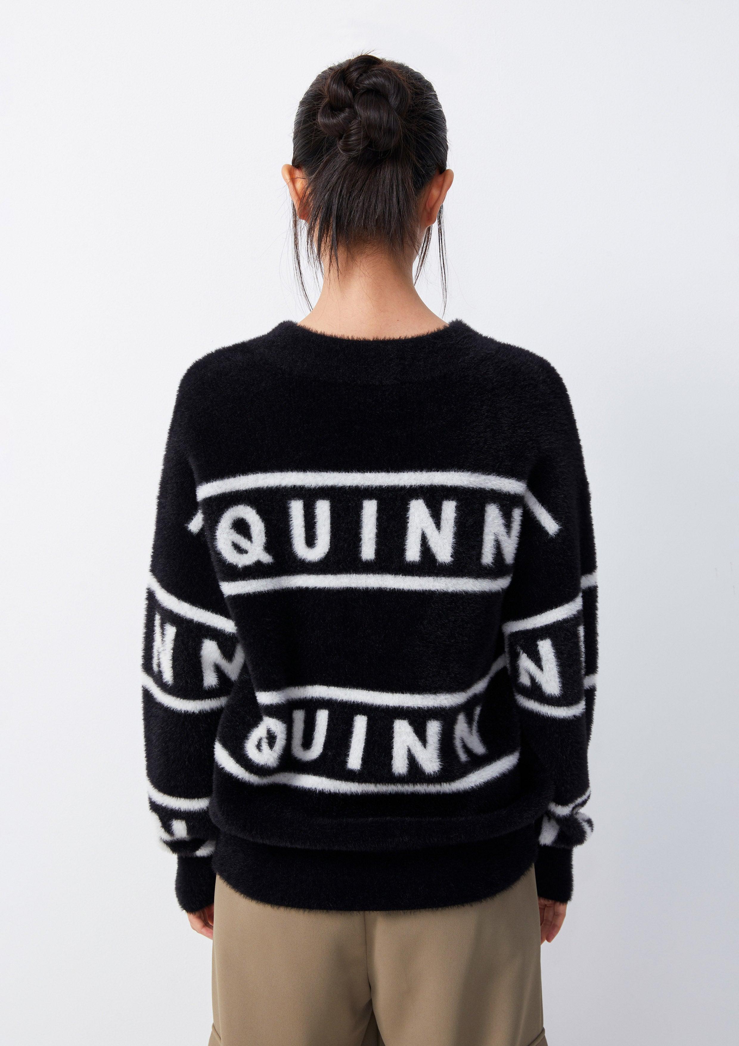 Fuzzy Printed Pullover - QuinnOfficial Store