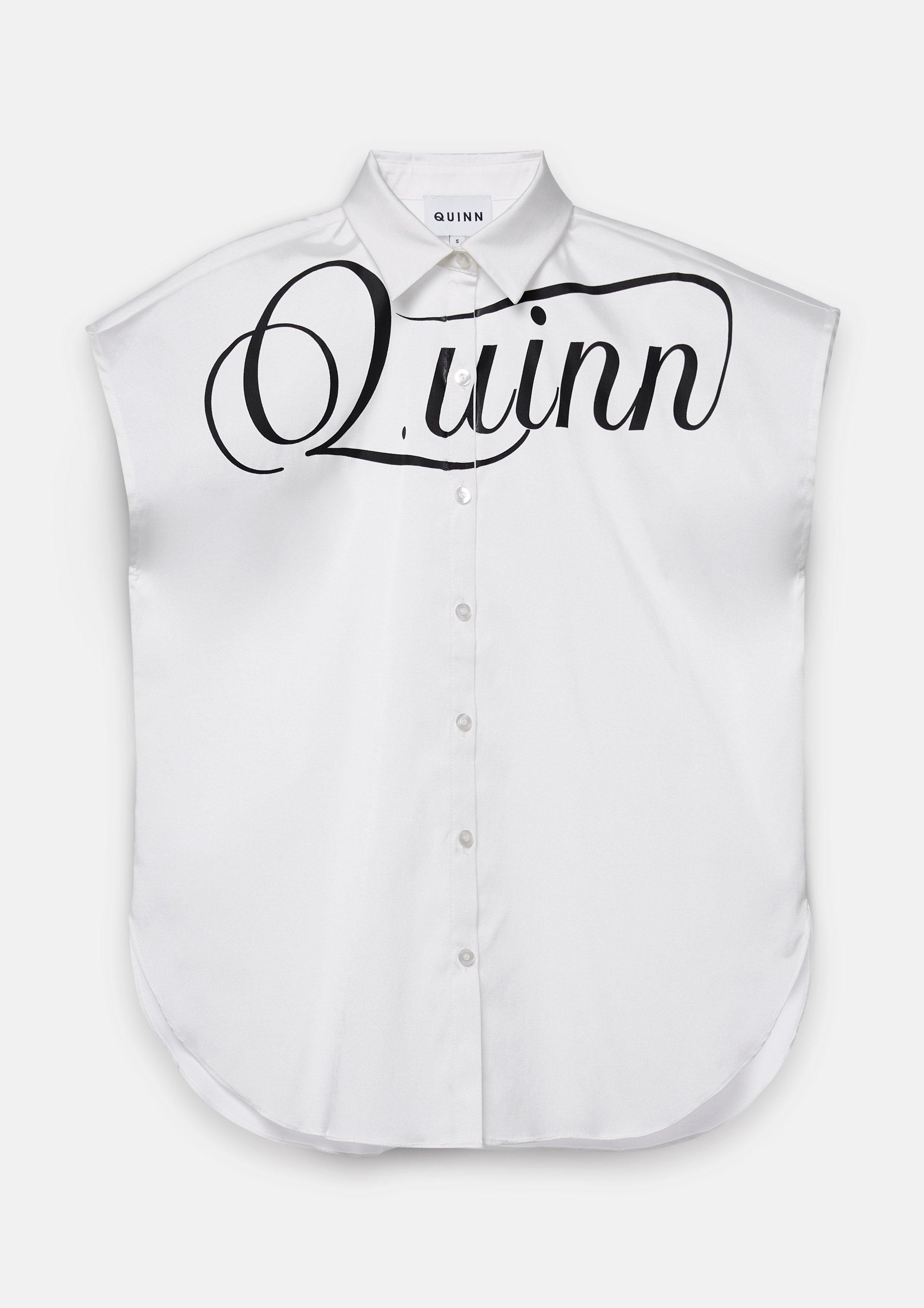 Calligraphy Short Sleeves Blouse - QuinnOfficial Store