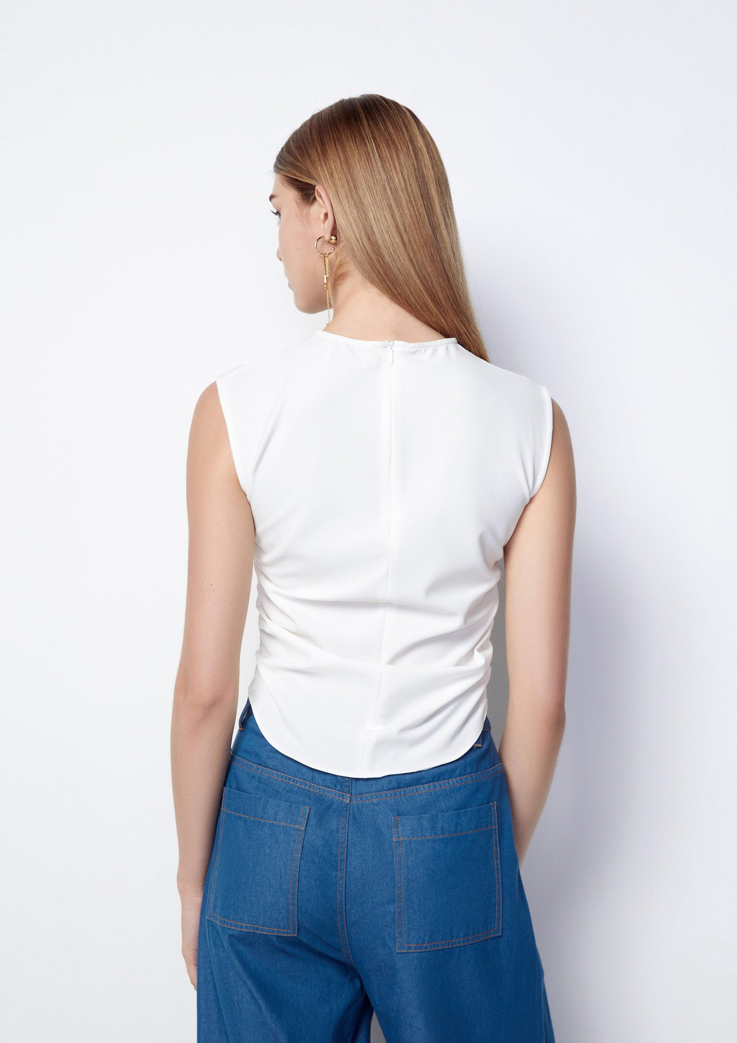 Whimsical Allure Side Ruched Top - QuinnOfficial Store