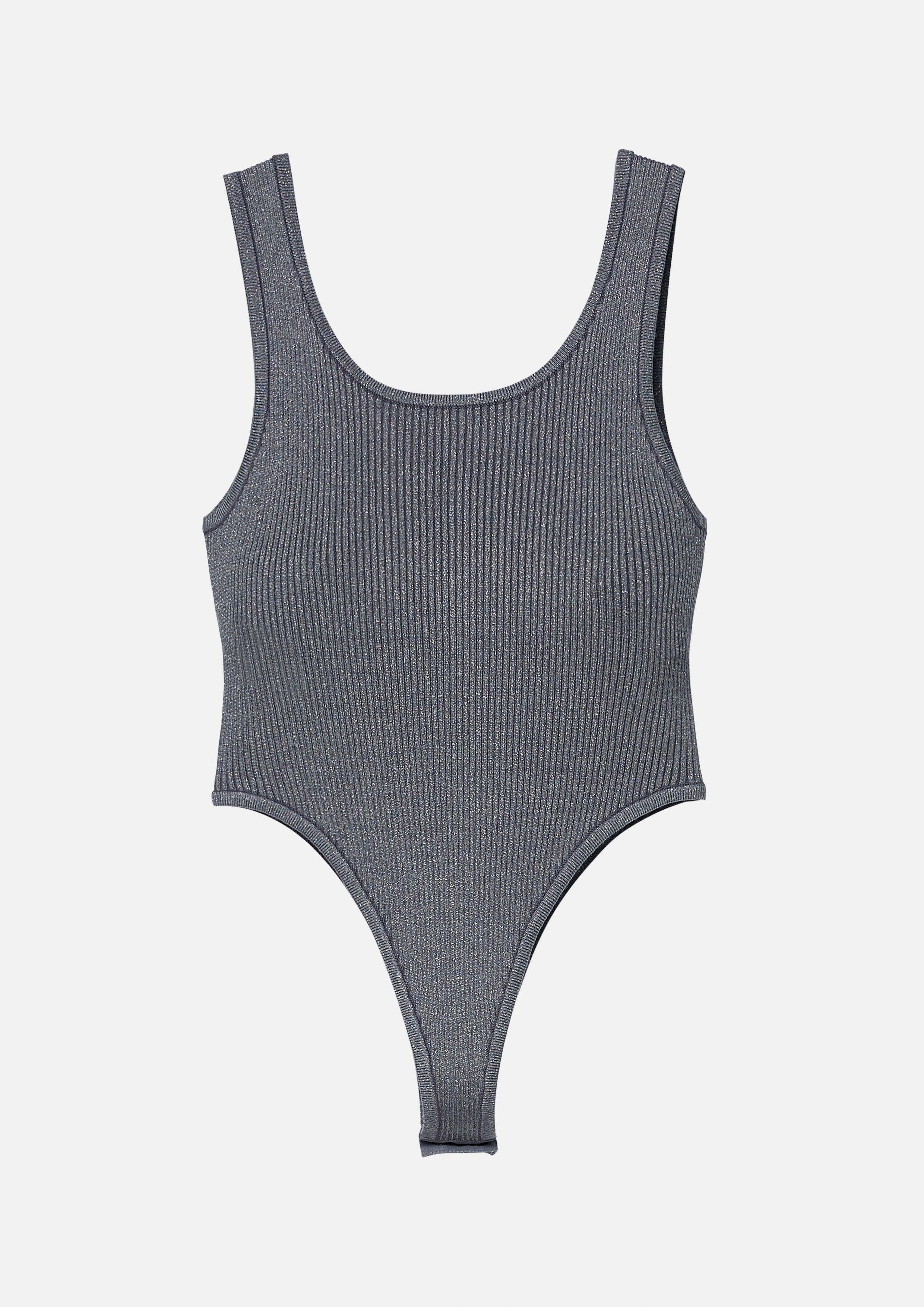 Ribbed Knitted Slim Fit Bodysuit - QuinnOfficial Store