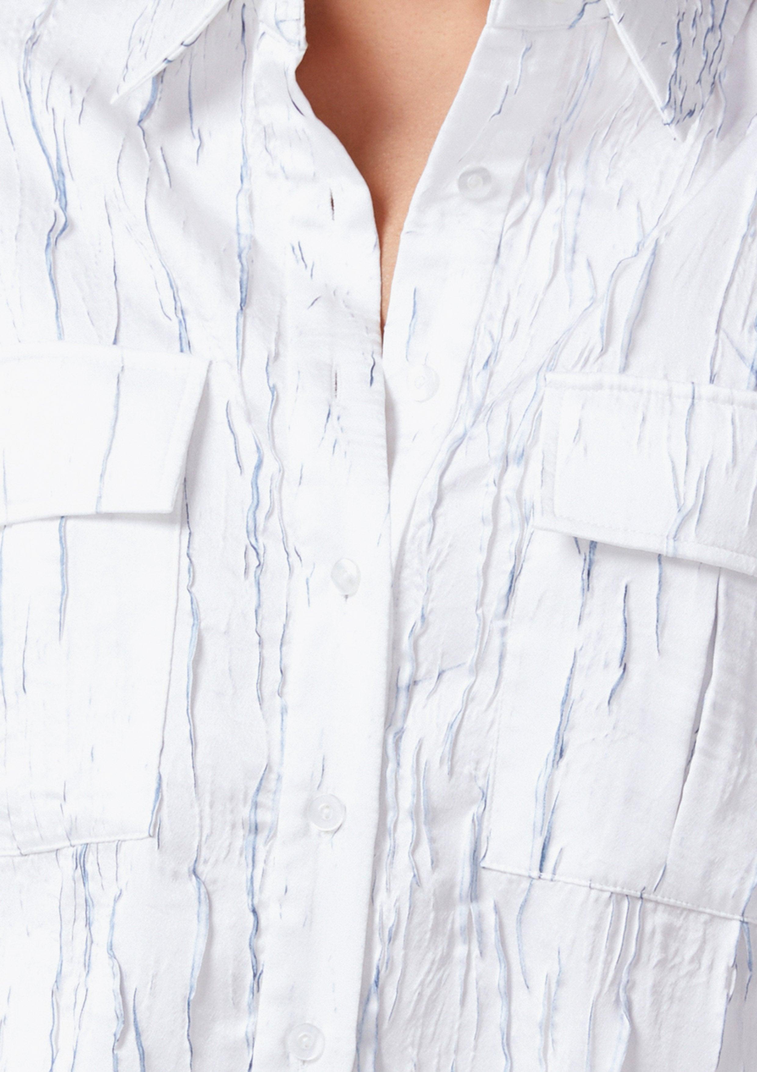 Rough Marble Side Cut-Out Shirt - QuinnOfficial Store