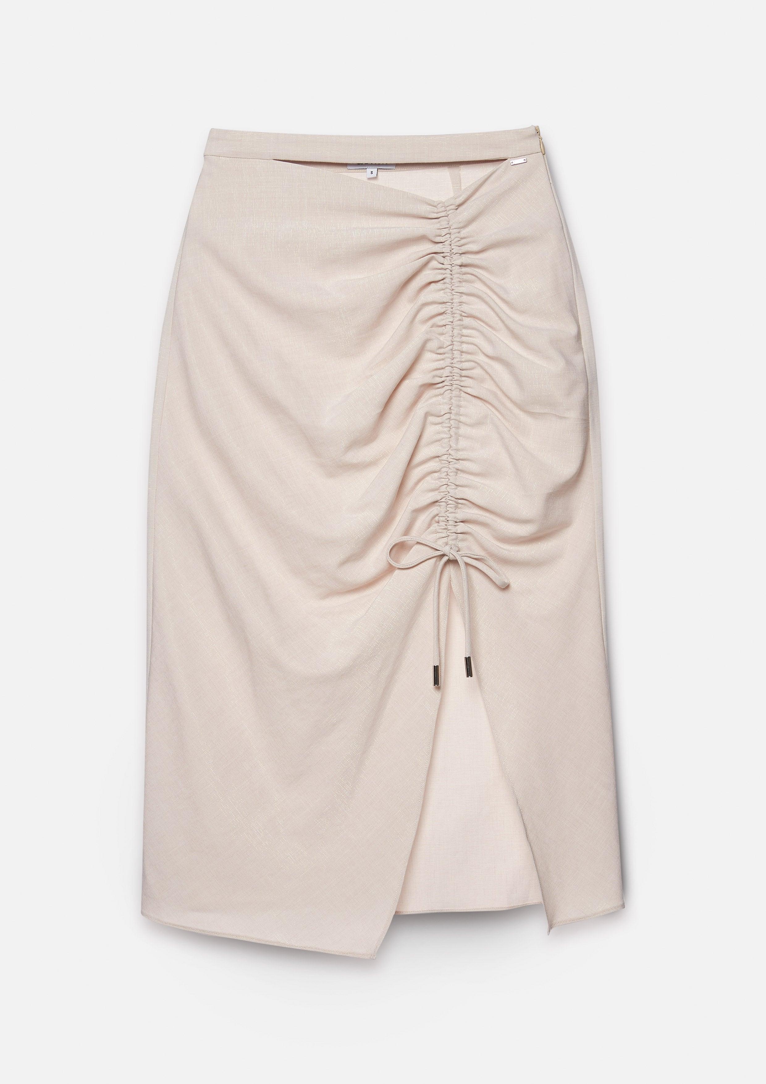 Gathered Slit Skirt - QuinnOfficial Store