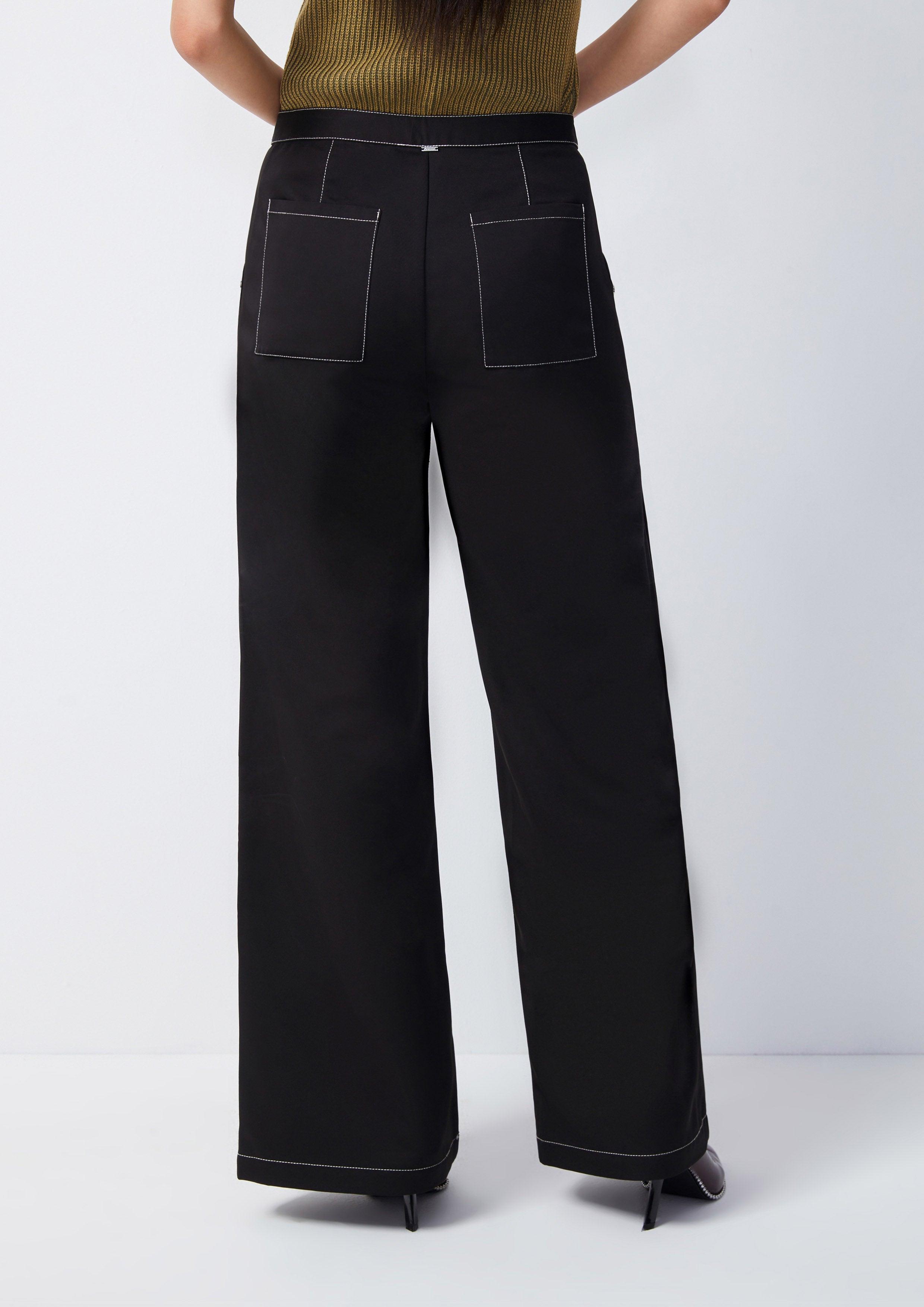 Embroidery Detailed Flare Trousers - QuinnOfficial Store