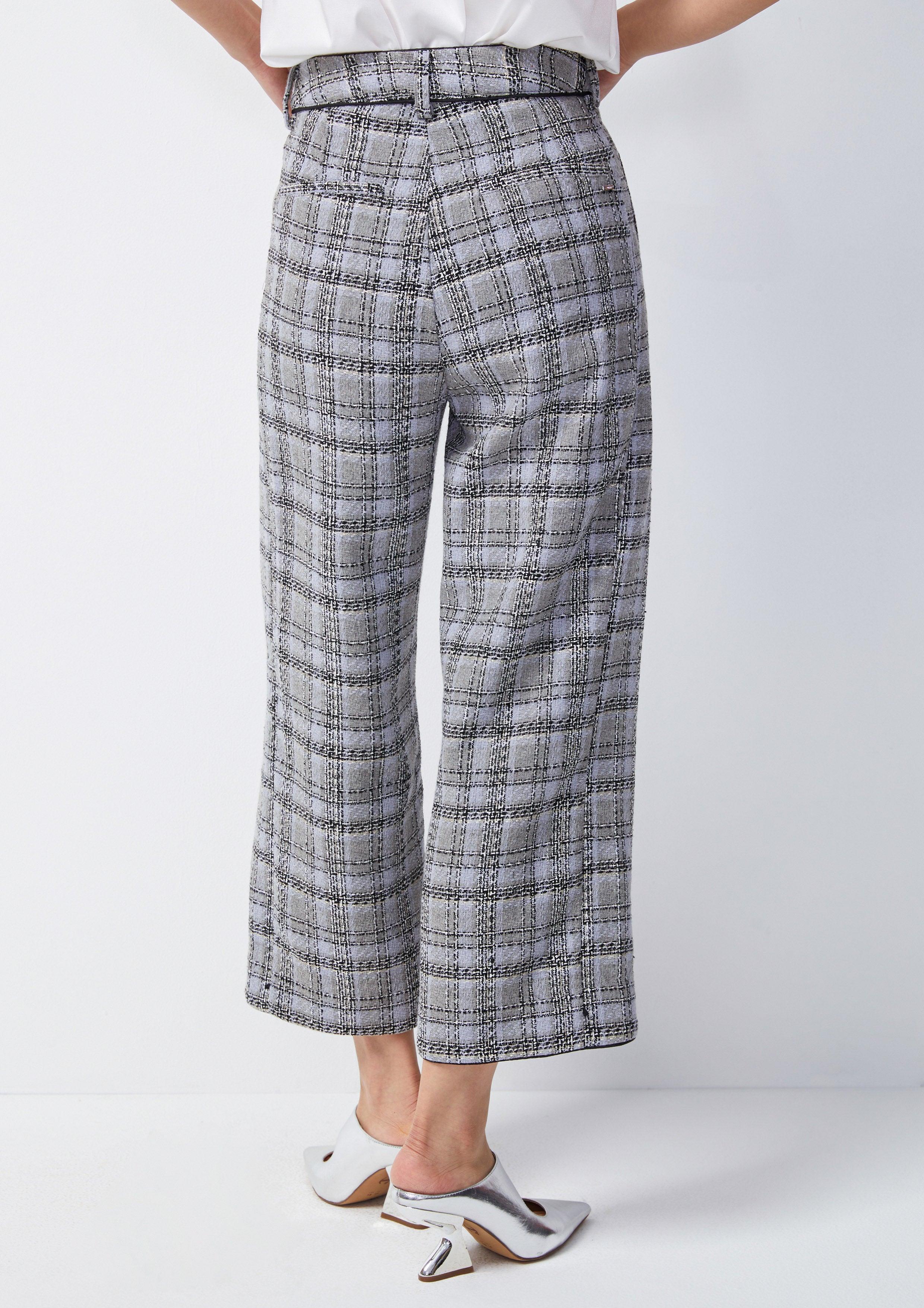 Lady Grey Plaid Chequered Trousers - QuinnOfficial Store