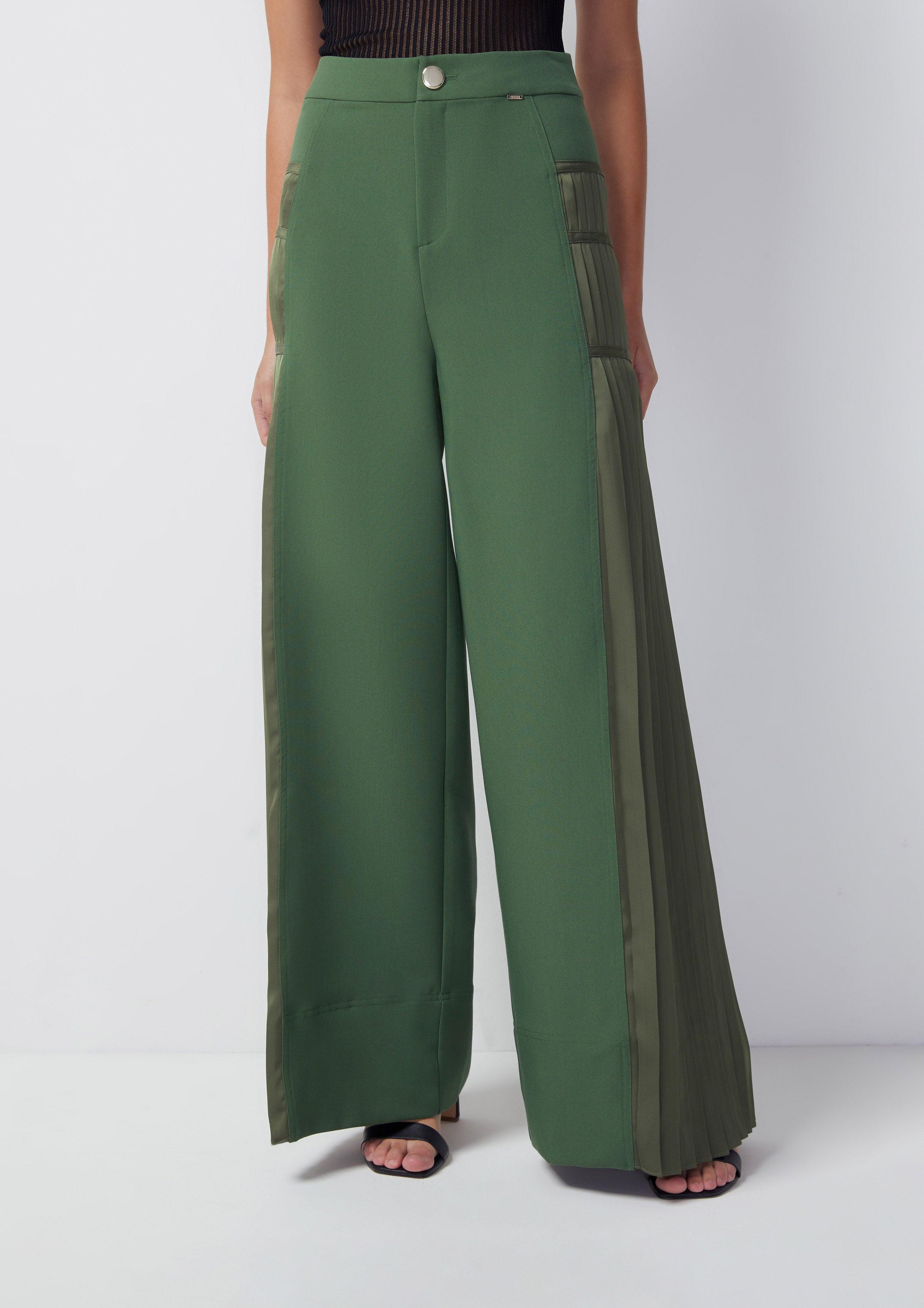 Fantasy Veil High Waise Side Pleated Pants - Quinn TH