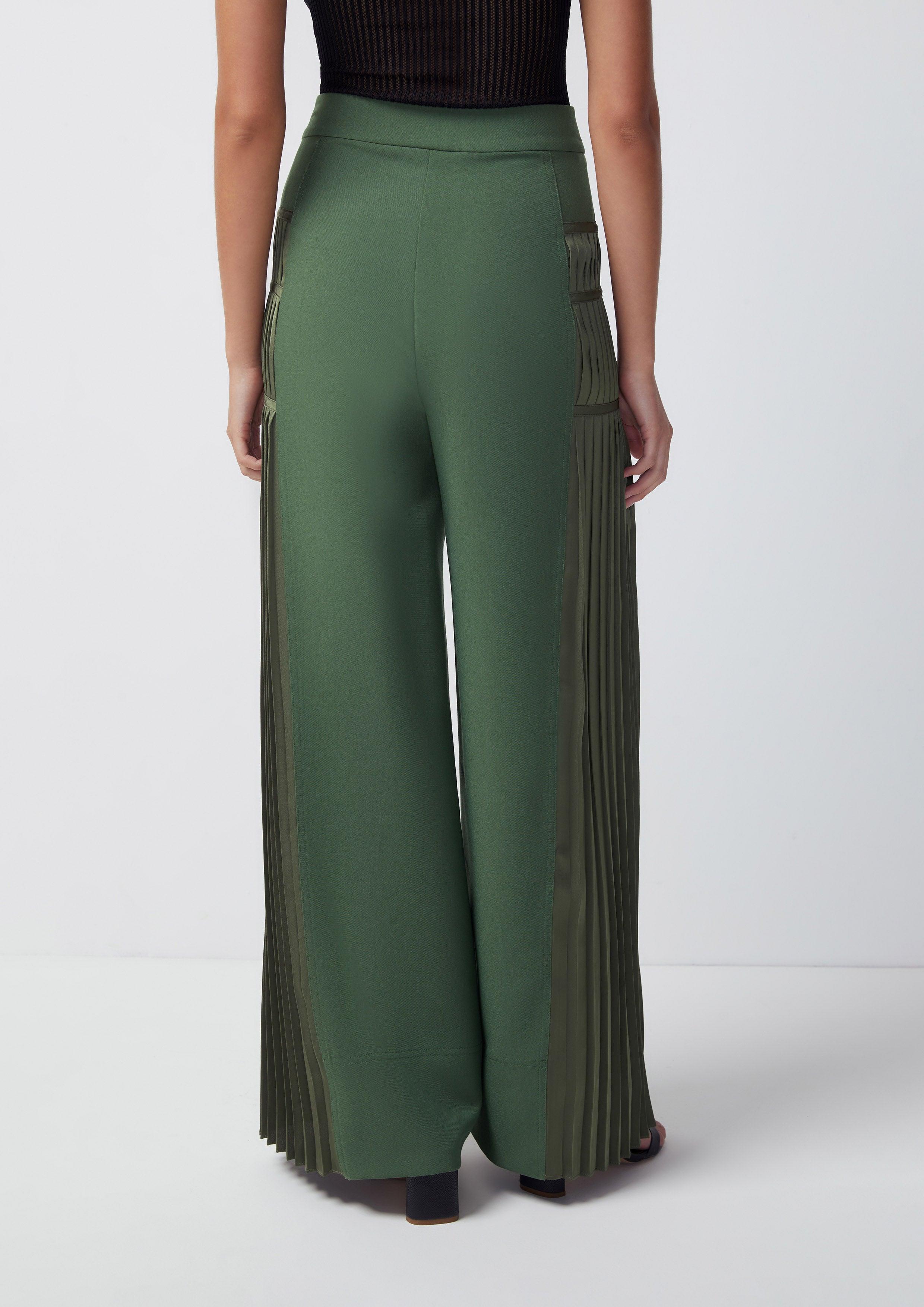 Fantasy Veil High Waise Side Pleated Pants - Quinn TH