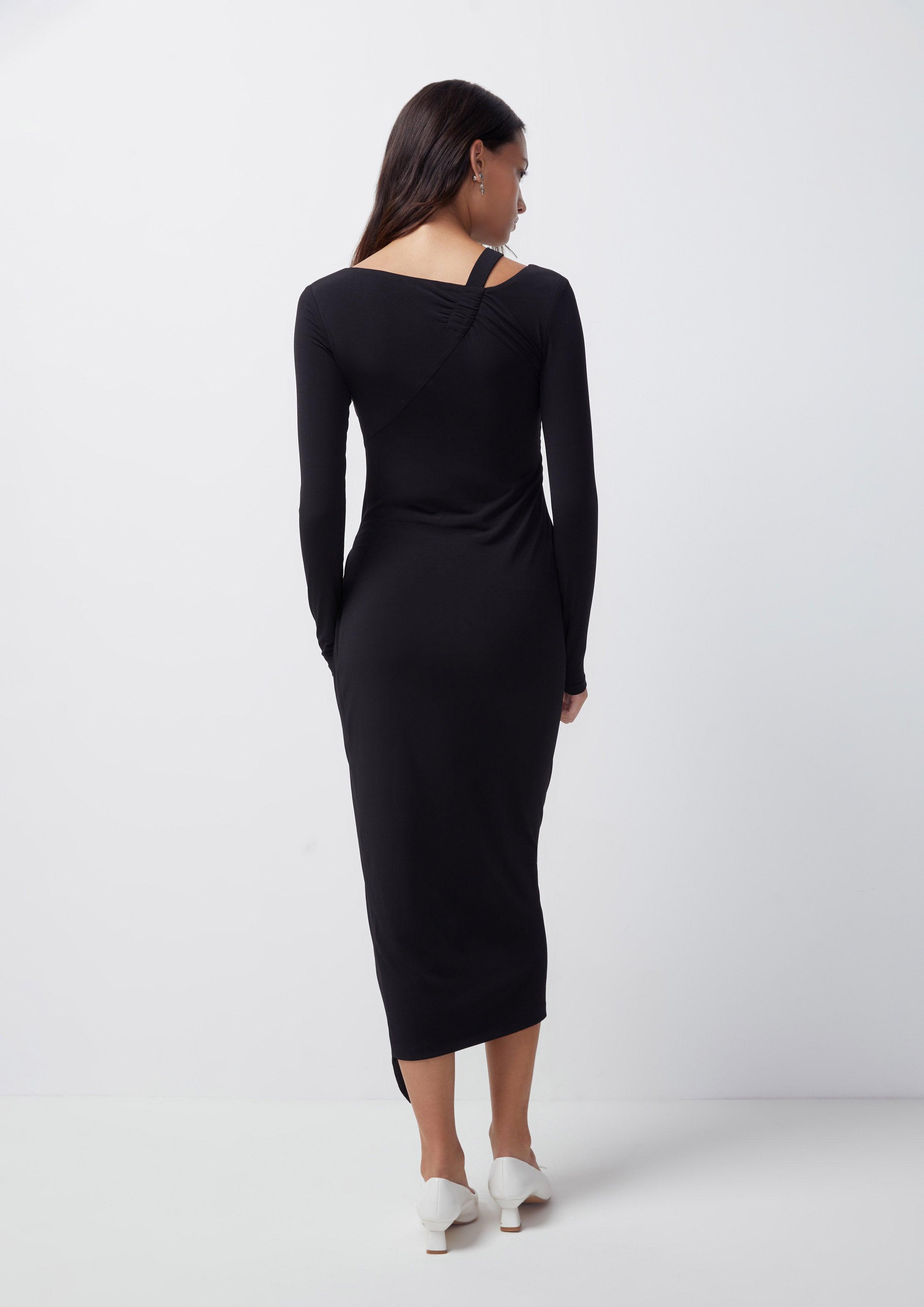 Celestial Visions Ruched Long Sleeve Dress - Quinn TH