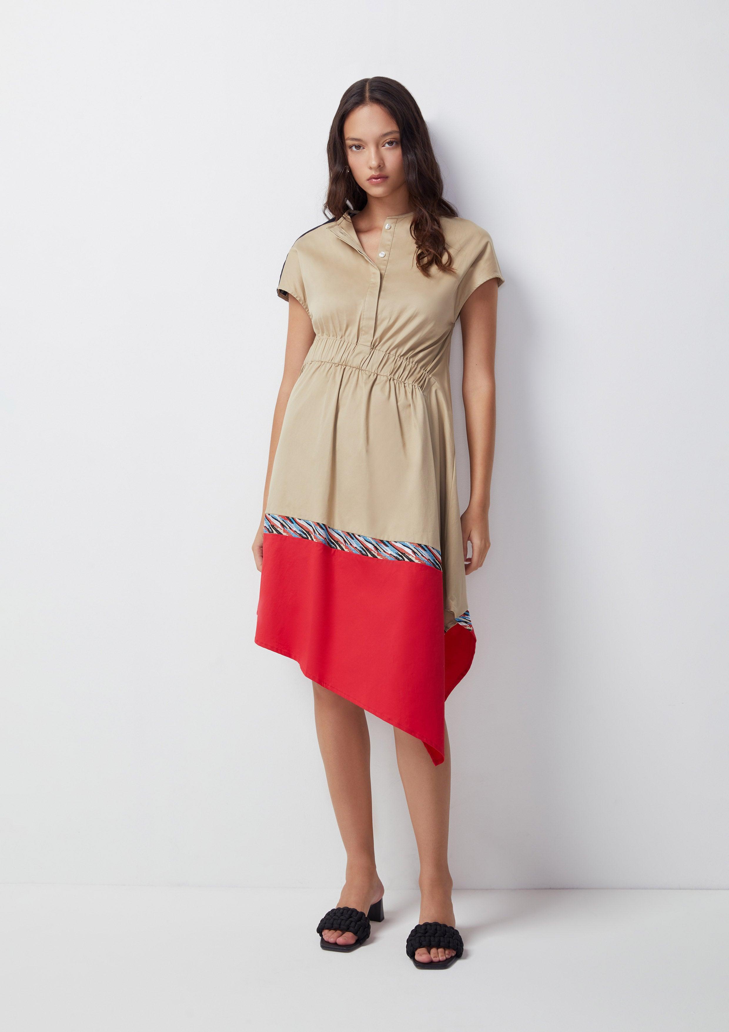 Mirage Reverie Asymmetric Skirt Dress - Quinn TH