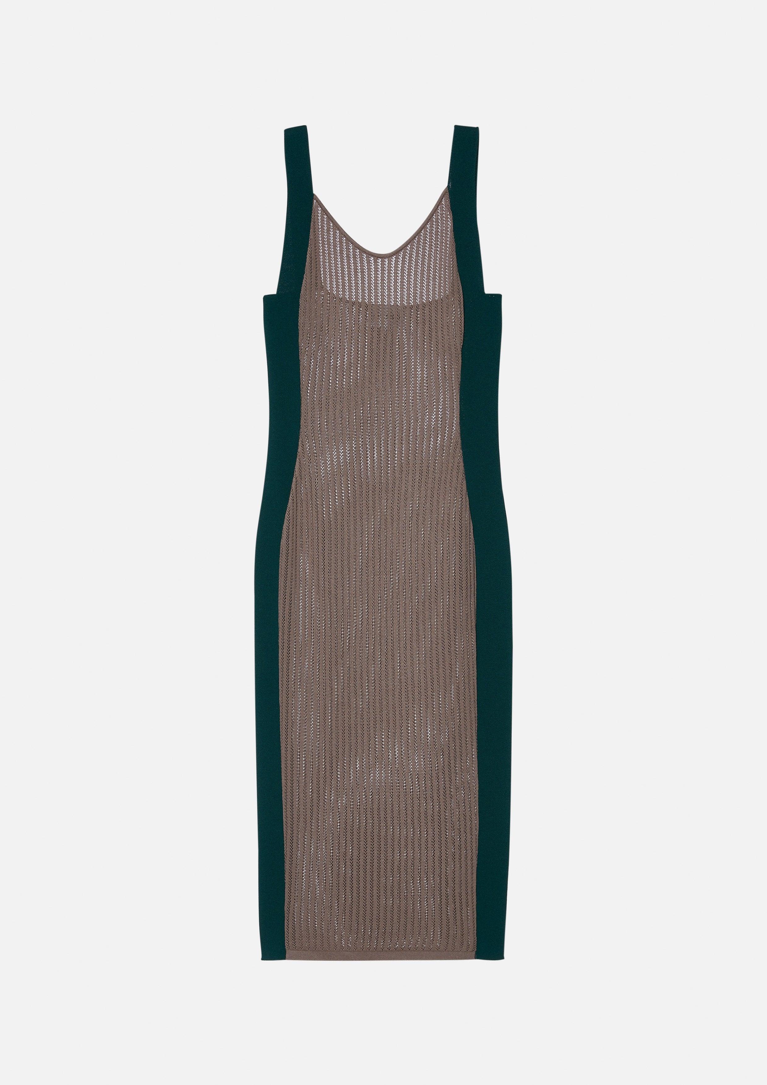 Refined Sheer Ribbed Knitted Midi Sheath Dress - QuinnOfficial Store