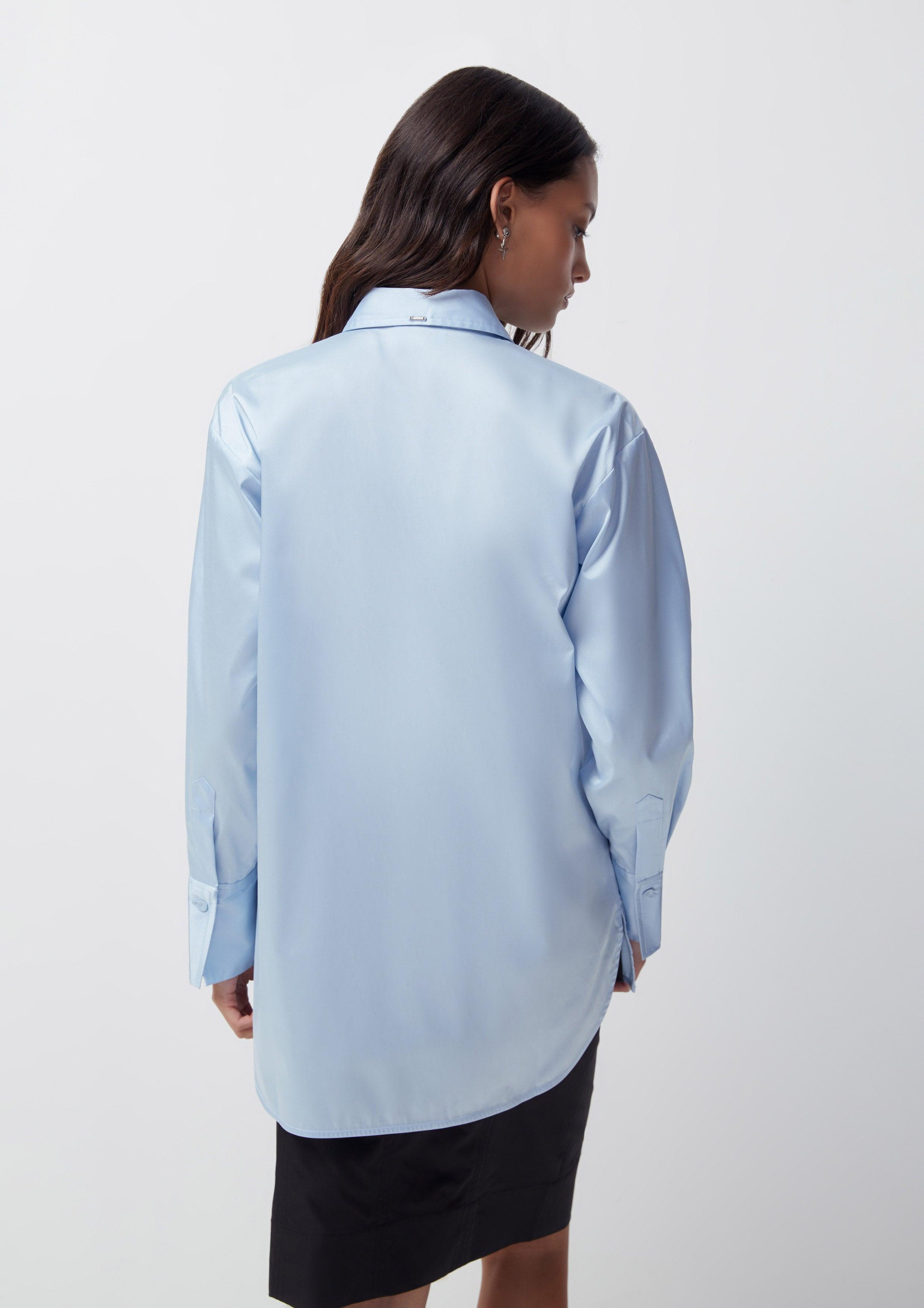 Fantasy Veil Satin Long Sleeve Shirt - Quinn TH