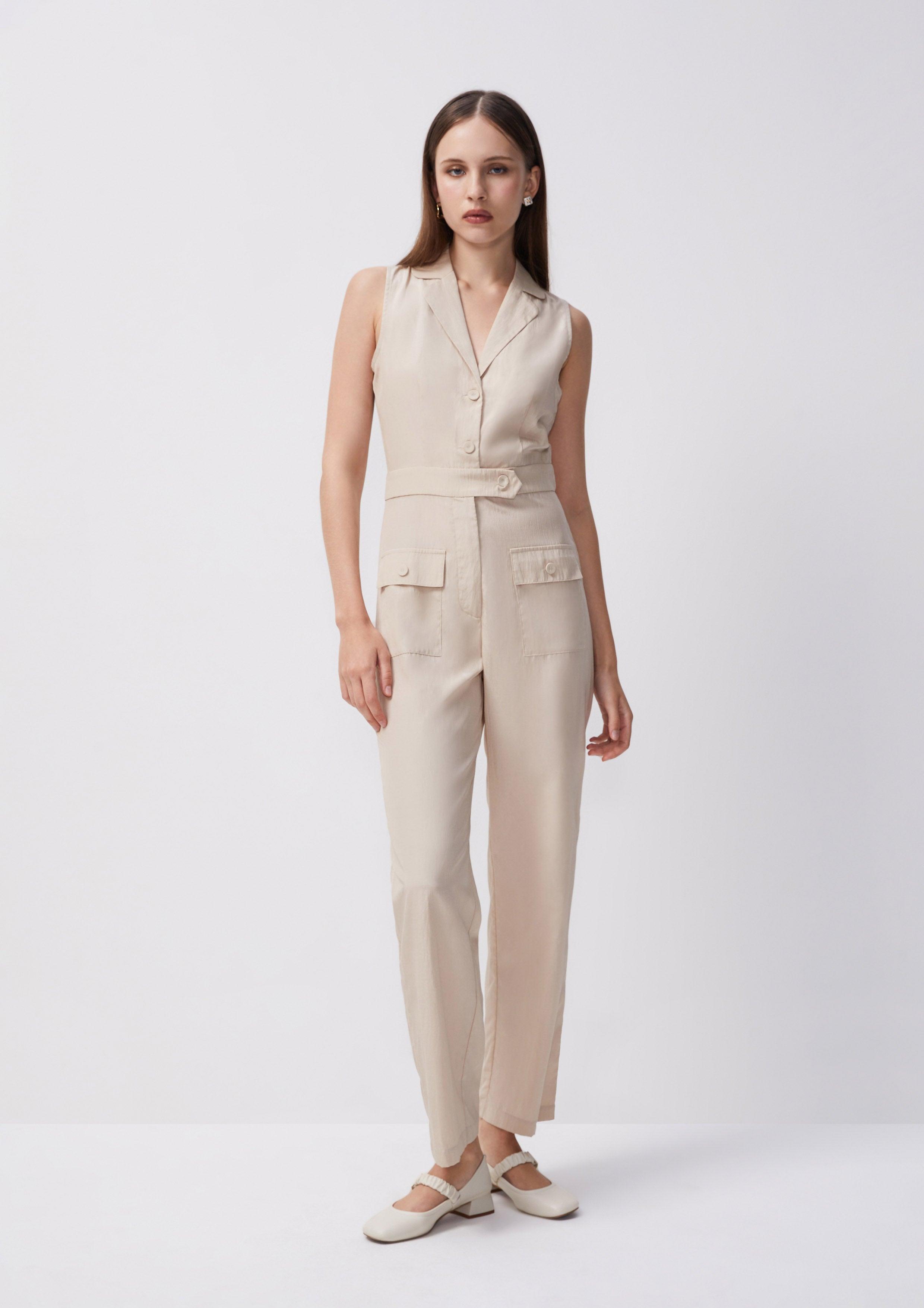 Beachside Oasis Sleeveless Jumpsuit - Quinn TH