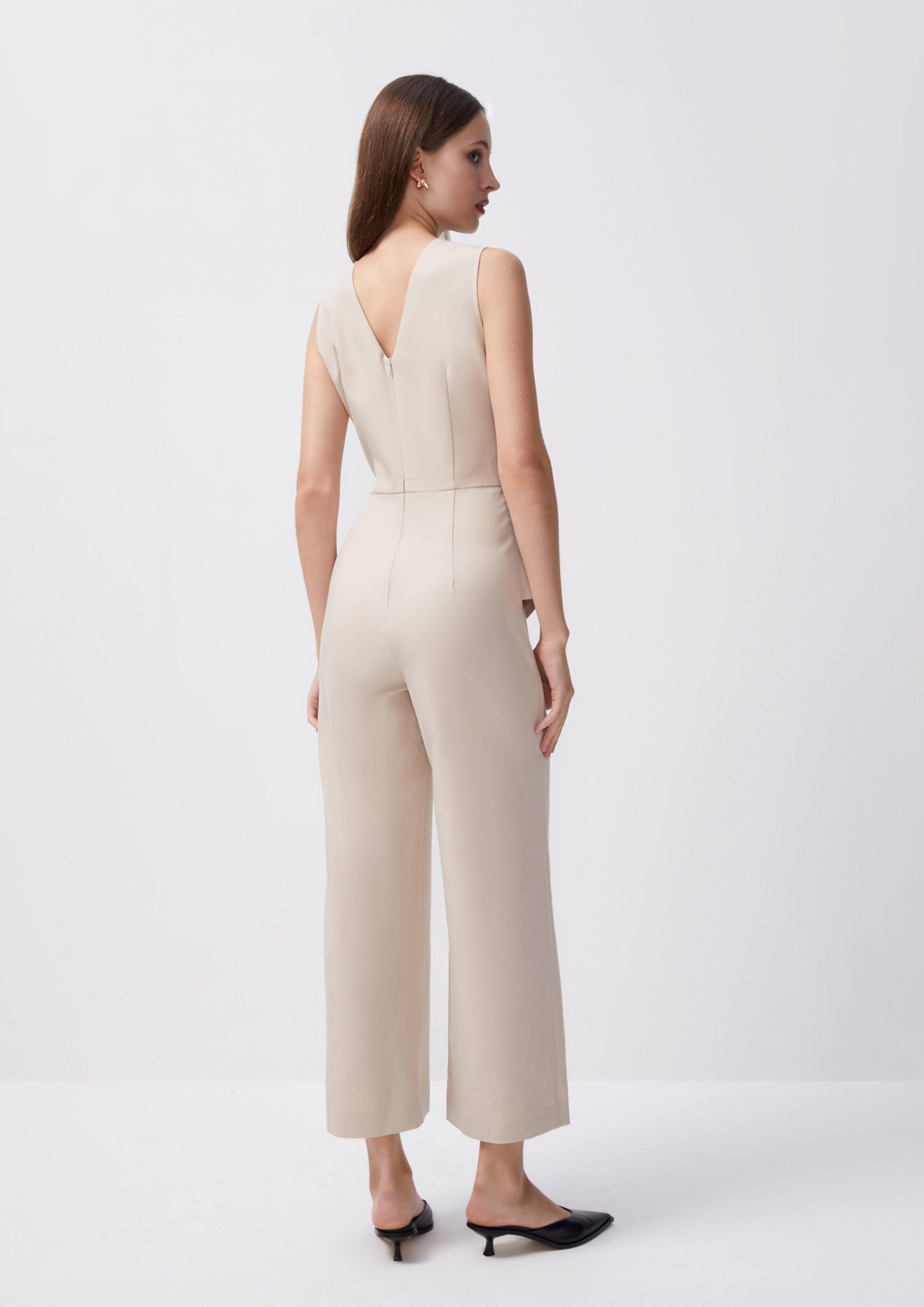 Beachside Oasis Sleeveless Wrap Jumpsuit - Quinn TH