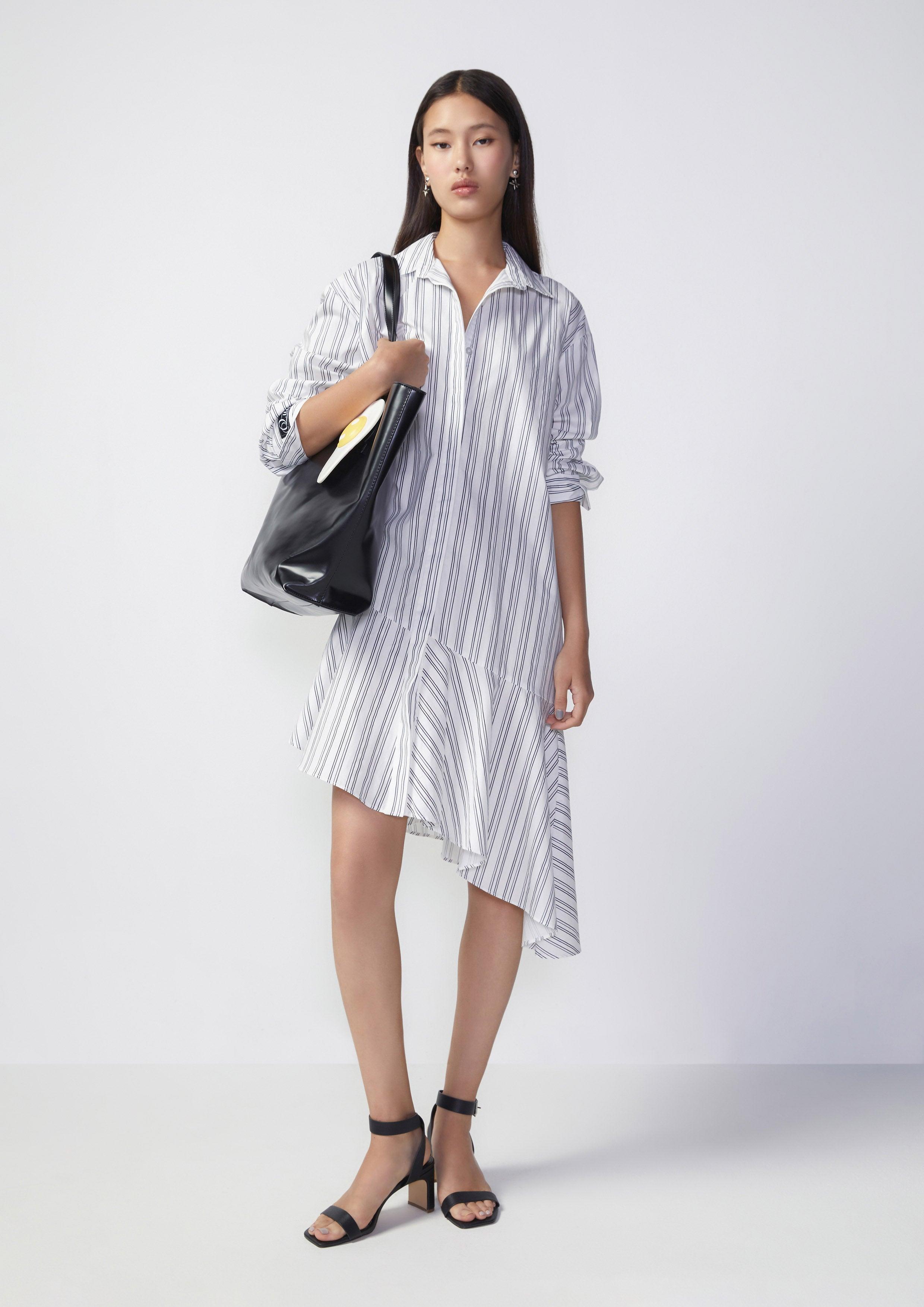 Seaside Retreat Stripe Asymmetric Skirt Dress - Quinn TH