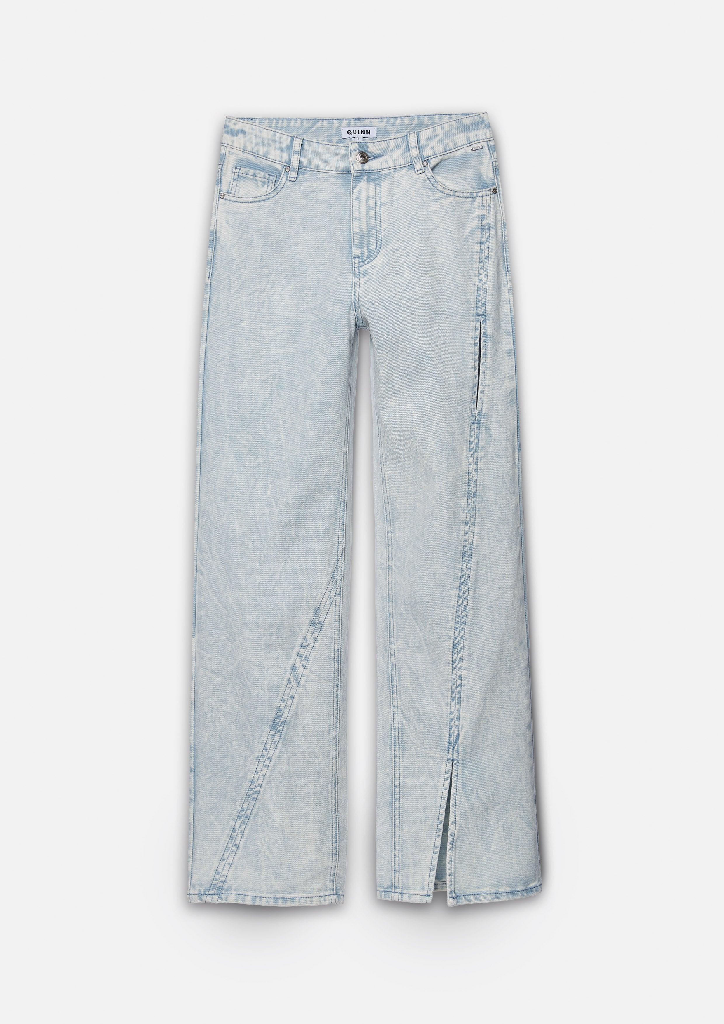 Lyrical Flux Faded Denim Pants - QuinnOfficial Store