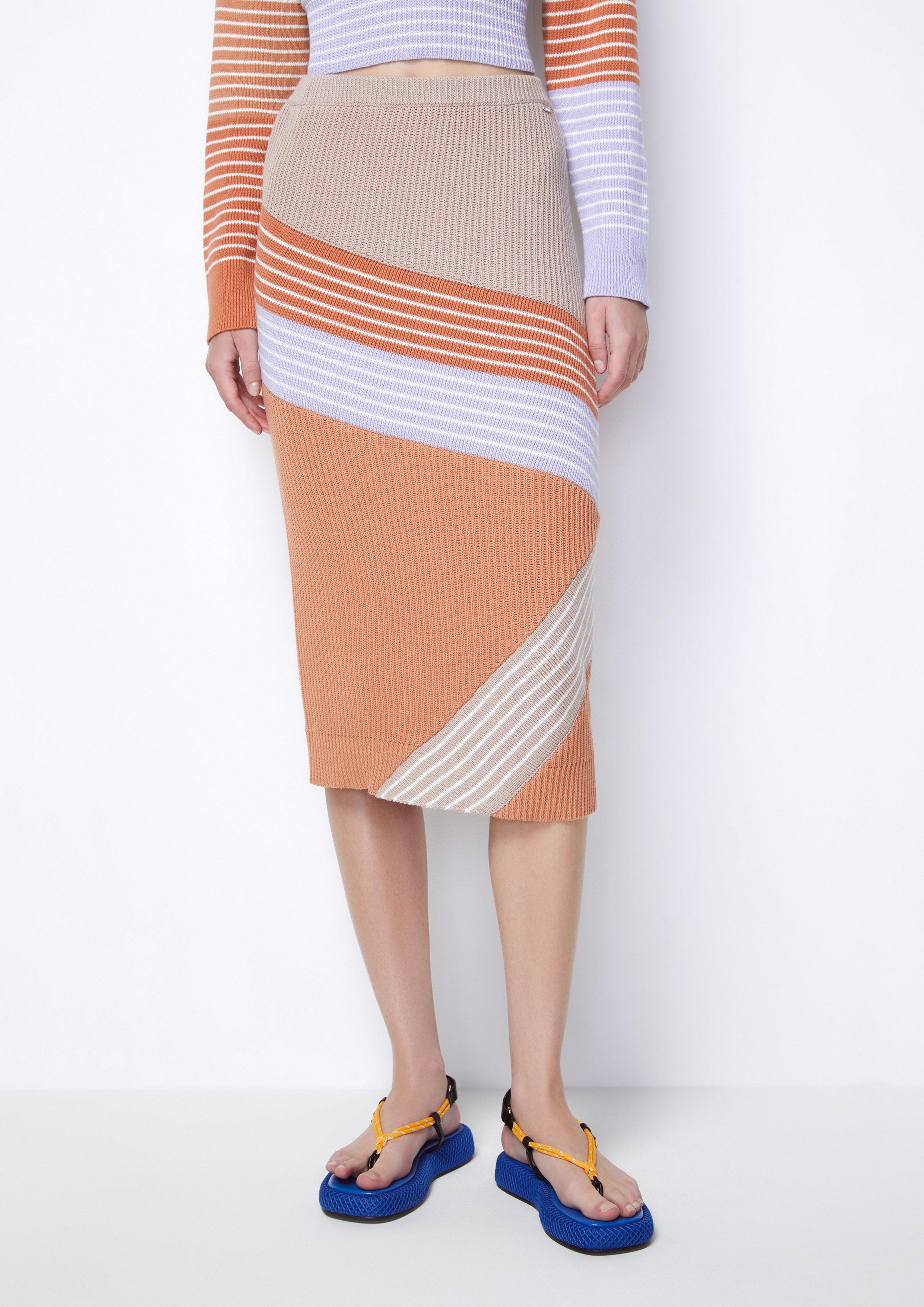 Knit Angle Knitted Straight Midi Skirt - QuinnOfficial Store