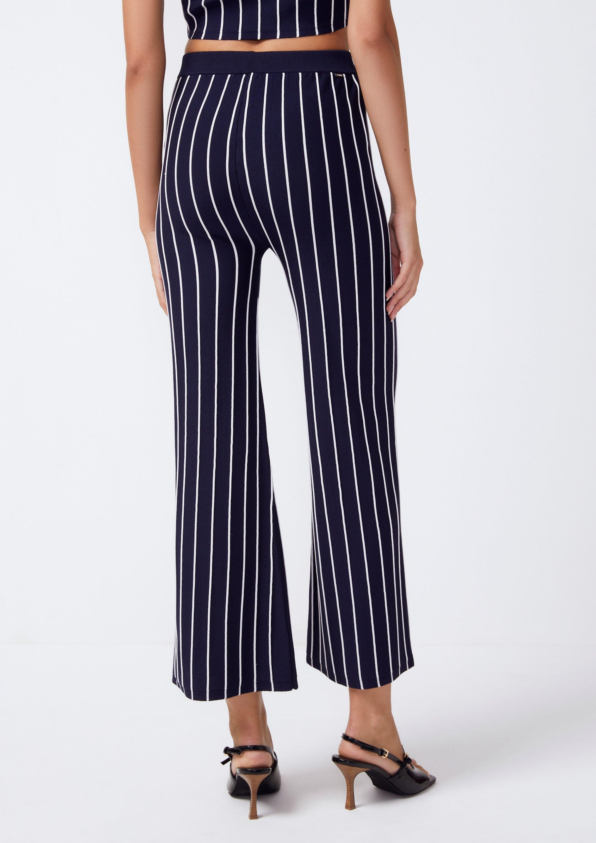 Striped loose fit pants online